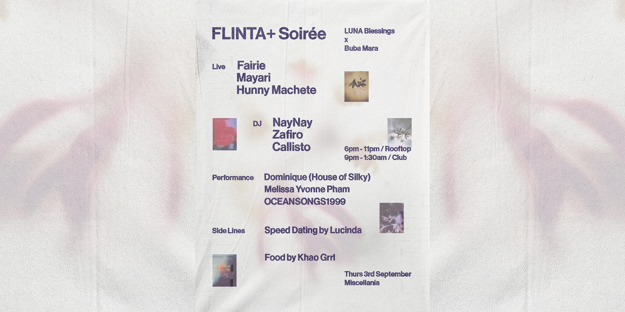 LUNA Blessings x Buba Mara: FLINTA+ Soirée & Meet Cute