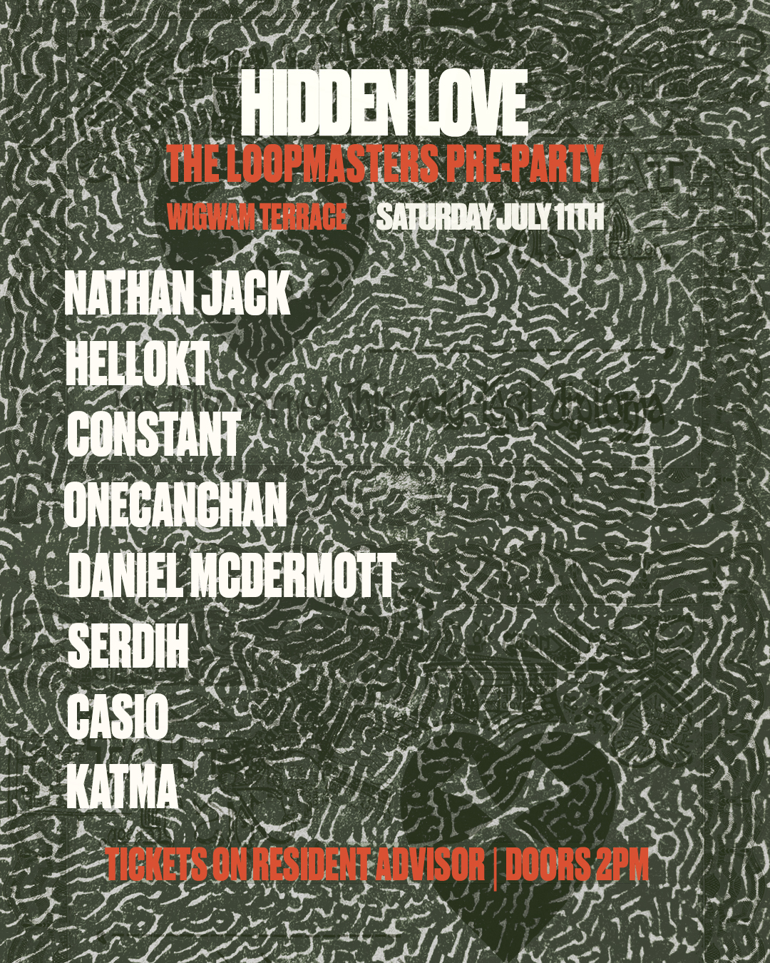 Hidden Love presents: The Loopmasters pre-party