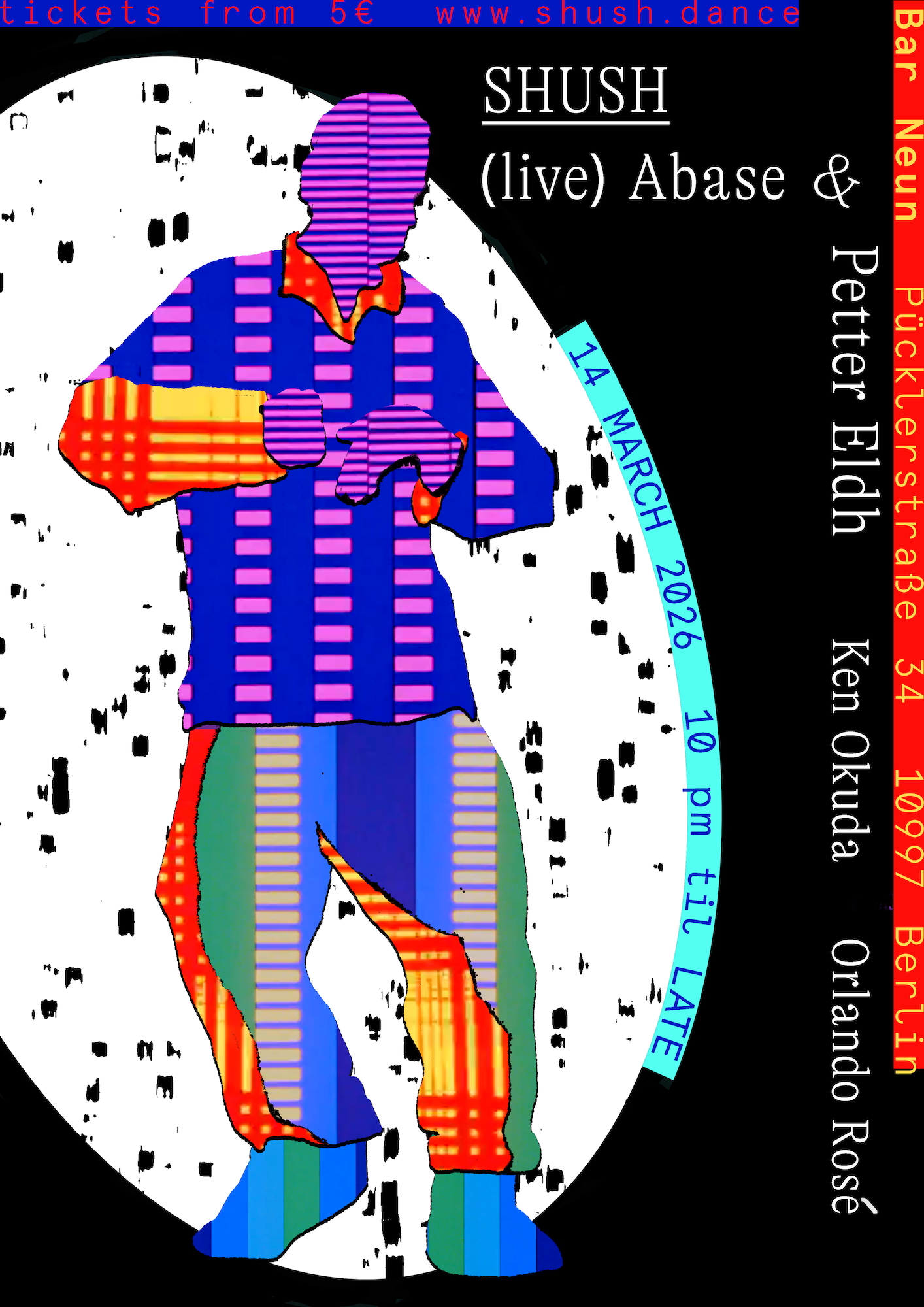 SHUSH // Àbasé & Petter Eldh (live), Ken Okuda, Orlando Rosé