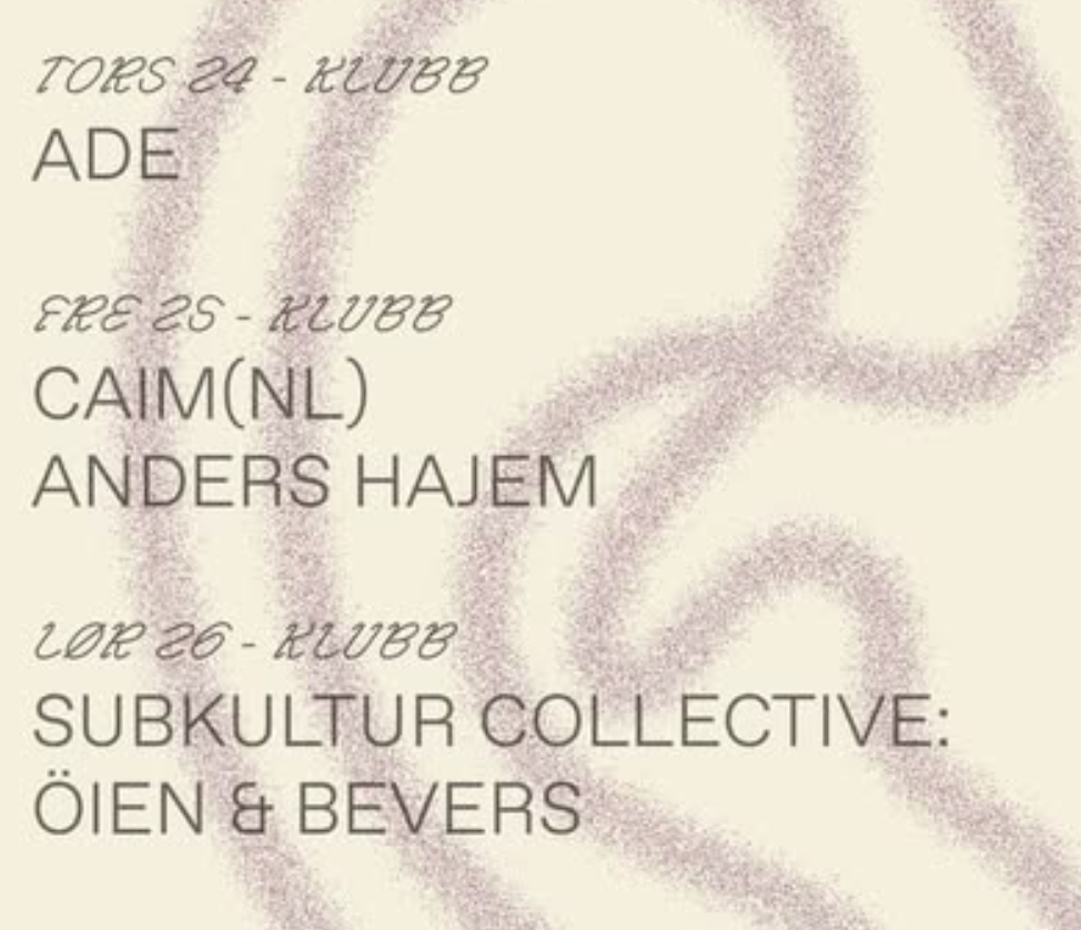 KLUBB: CAIM (NL) + ANDERS HAJEM