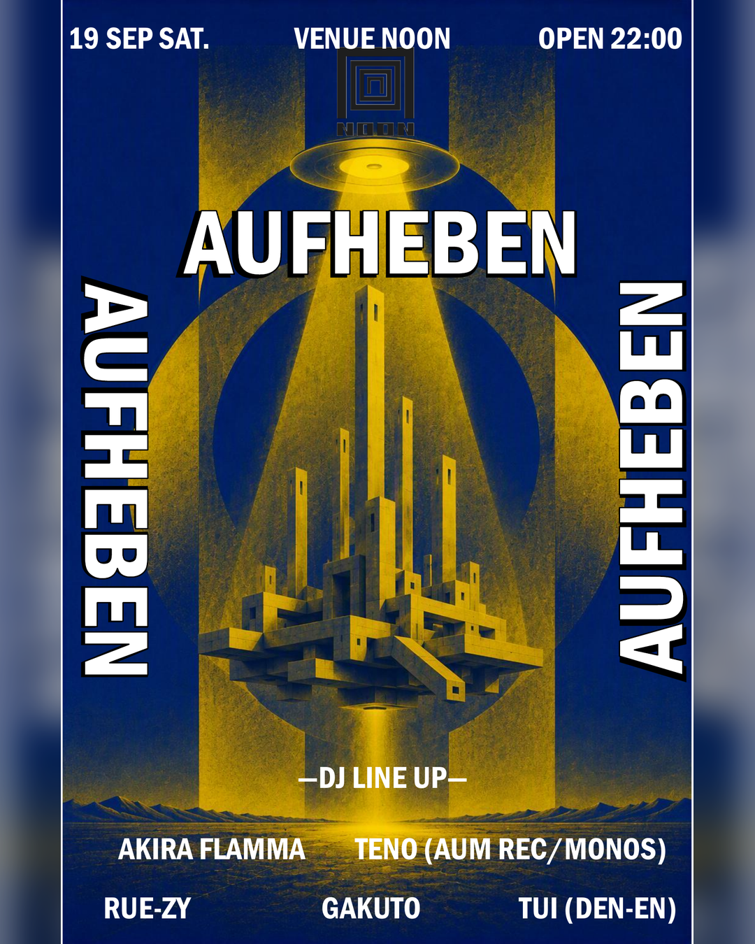Techno 'AUFHEBEN' Underground All Night Long Osaka Edit