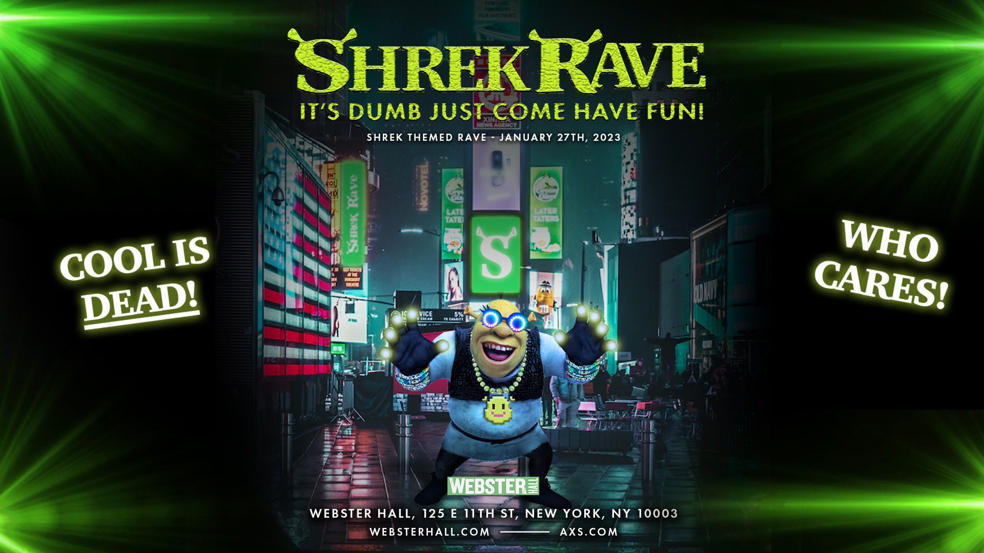 Another Shrek rave is happening in NYC next month!
