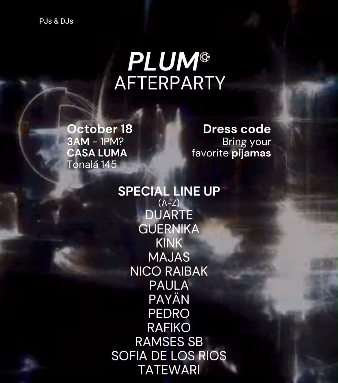 Flyer de PLUM AFTERPARTY