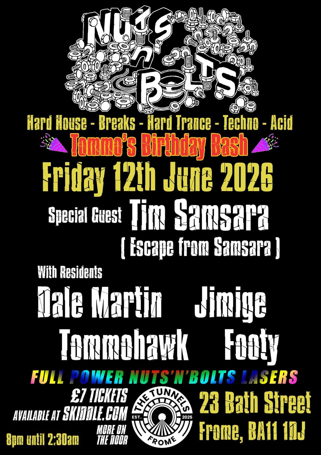 Nuts n Bolts Tommos Birthday Bash