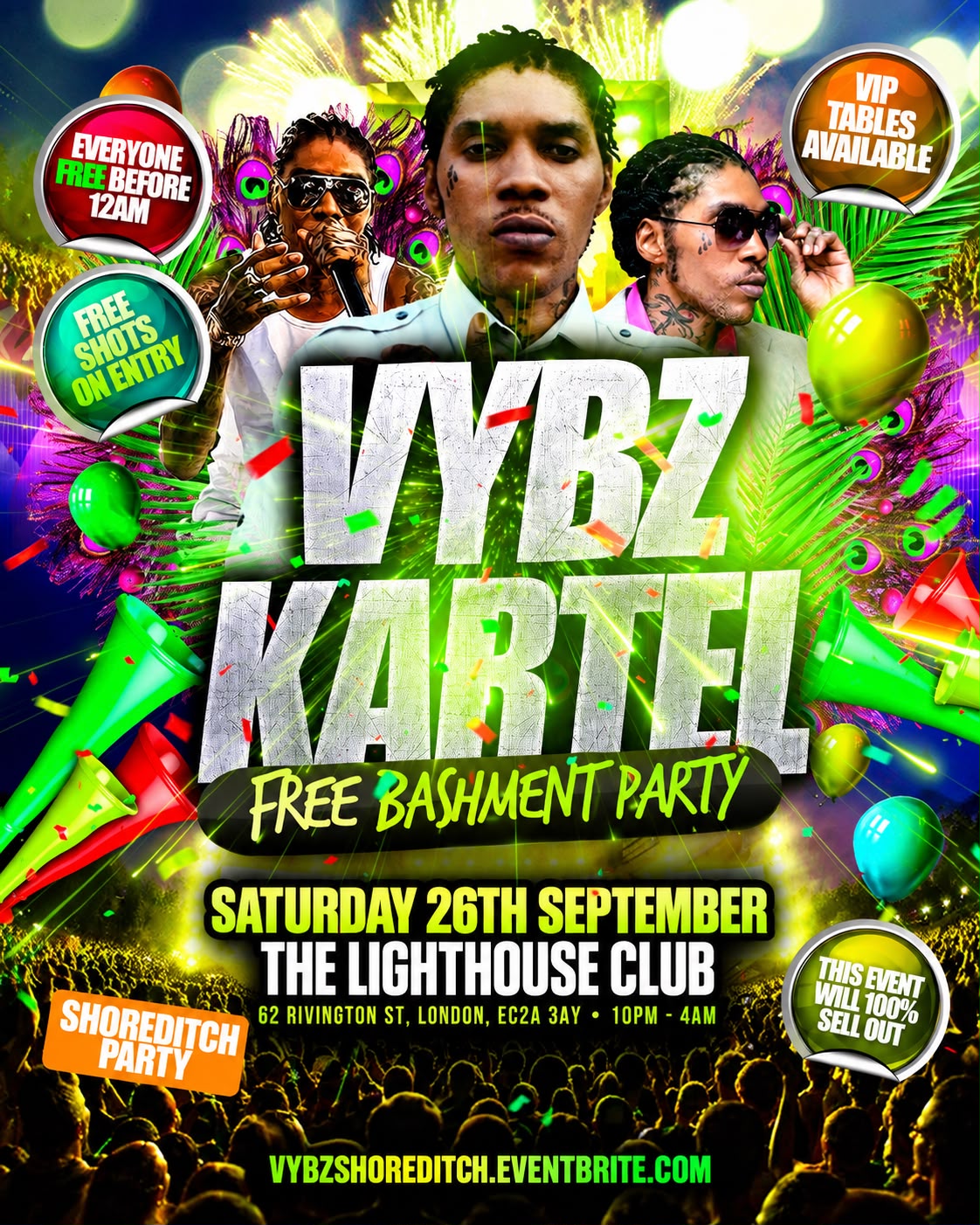 Vybz Kartel - Shoreditch Halloween Bashment Party