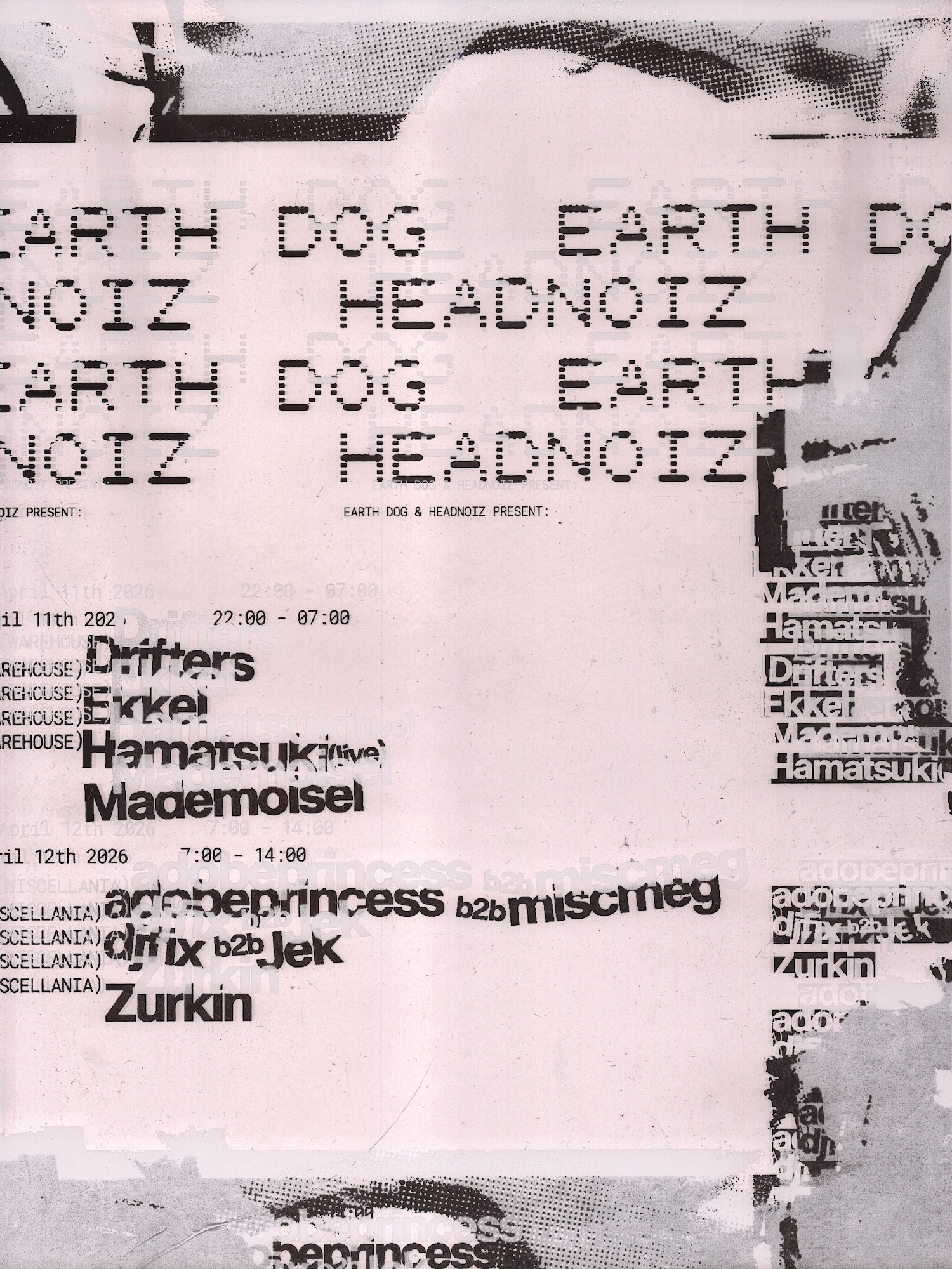 HEADNOIZ ✶ Earth Dog (NYC) [Warehouse + Miscellania Afterparty]