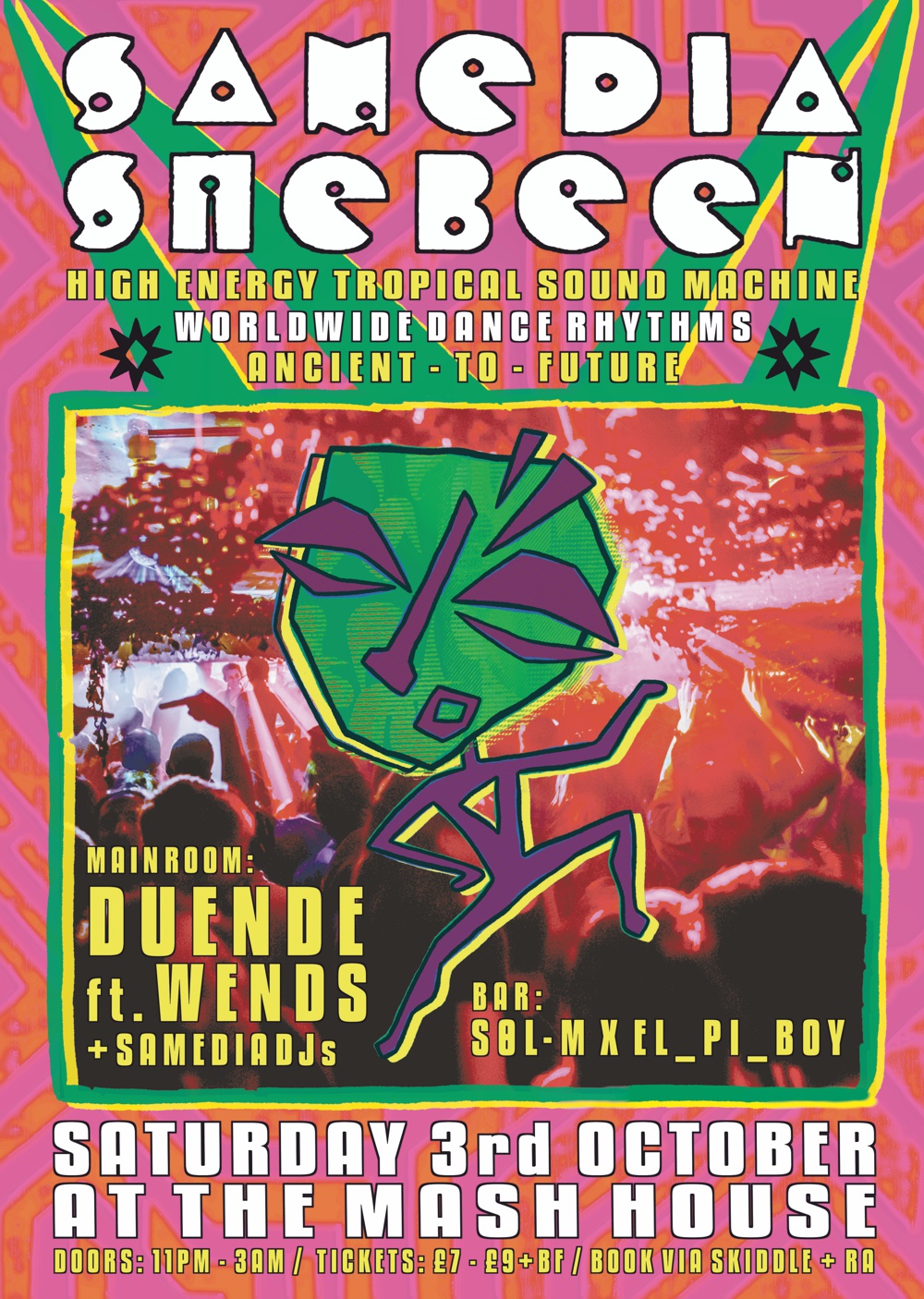 Samedia Shebeen w. Duende ft Wends at The Mash House, Edinburgh