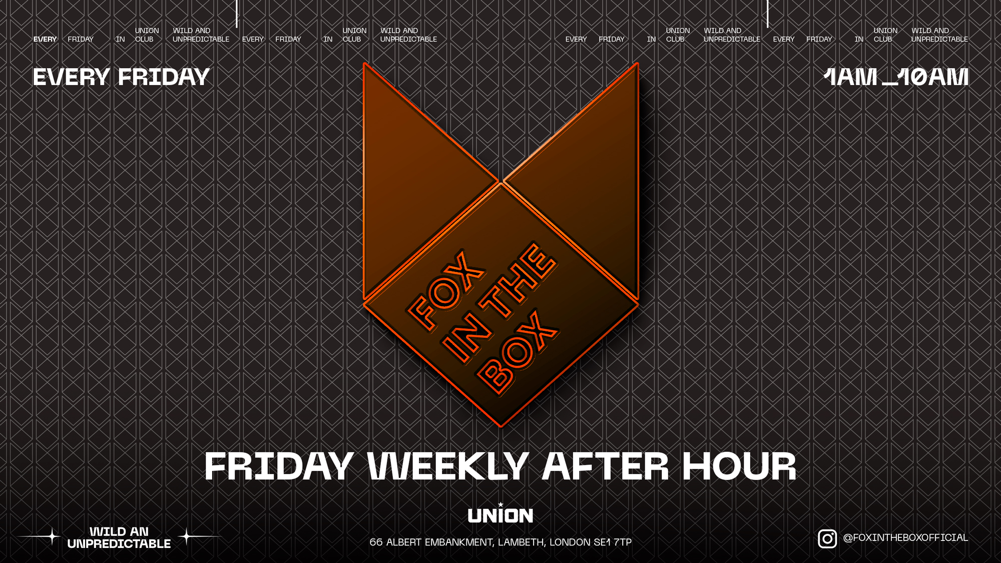 FOX IN THE BOX (weekly Friday Afterparty Open until 10AM !)