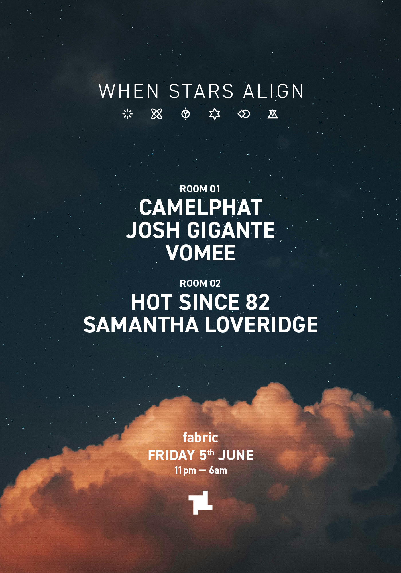fabric: CamelPhat, Hot Since 82, Josh Gigante, Vomee, Samantha Loveridge