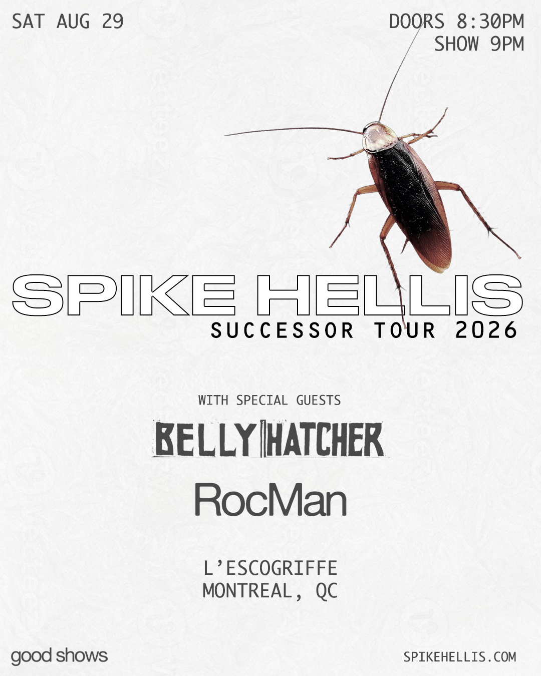 Spike Hellis (LA) + Belly Hatcher + RocMan → Live EBM / Electro