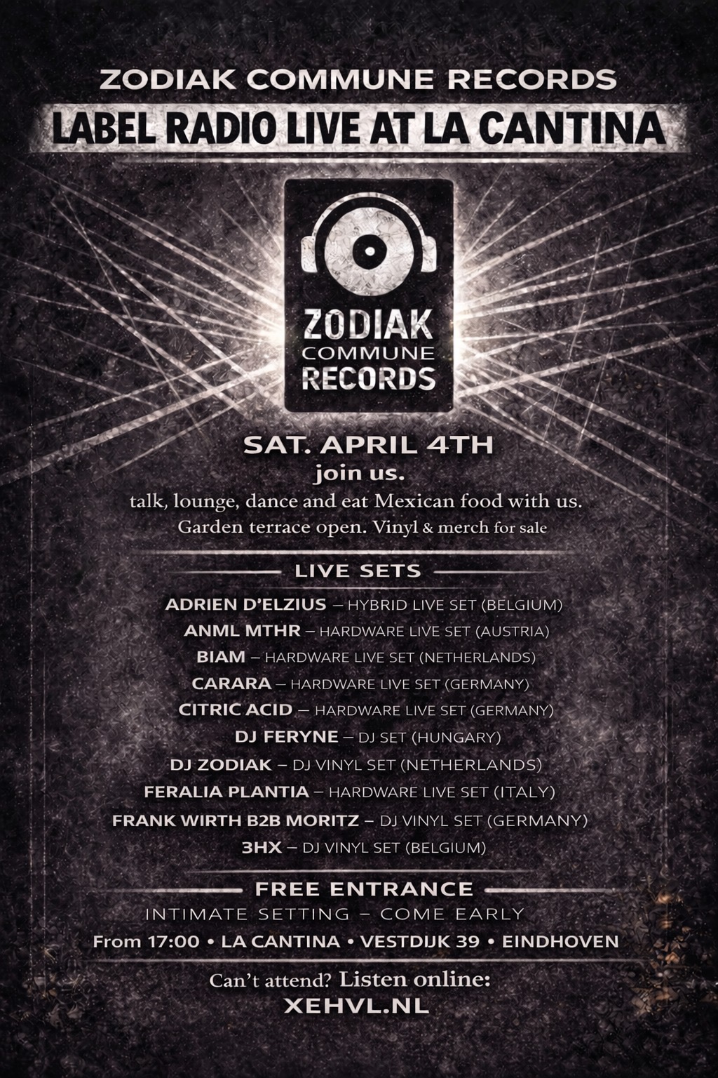 Zodiak Commune Records Radio Live
