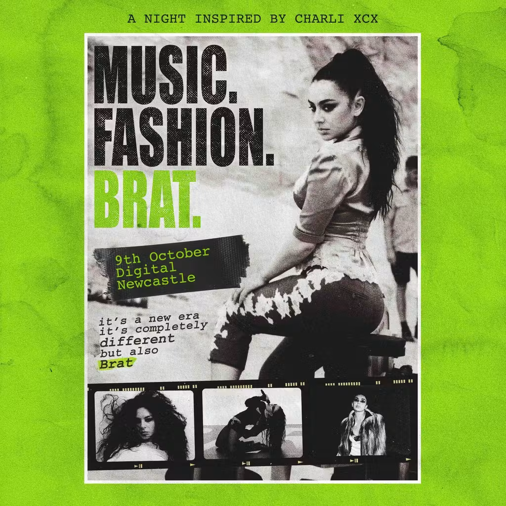 Music. Fashion. Brat.