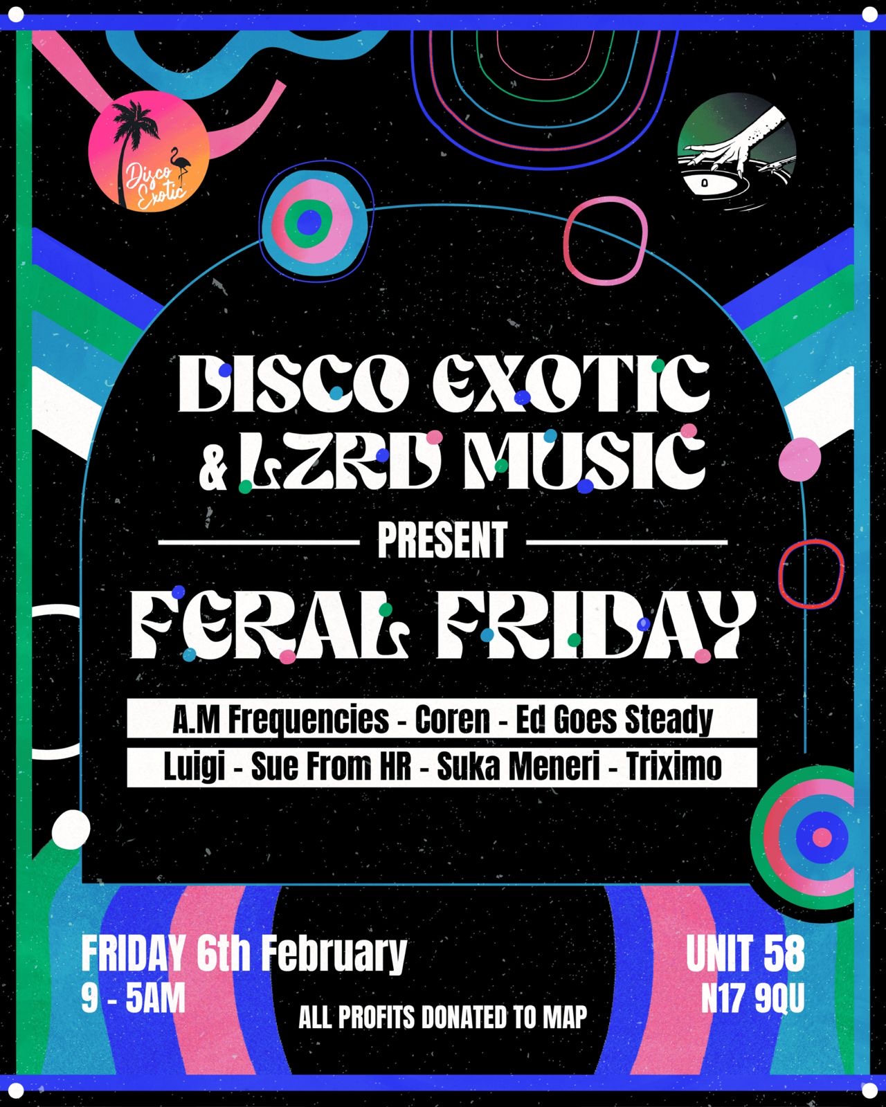 LZRD MUSIC x Disco Exotic: Feral Friday Warehouse Party