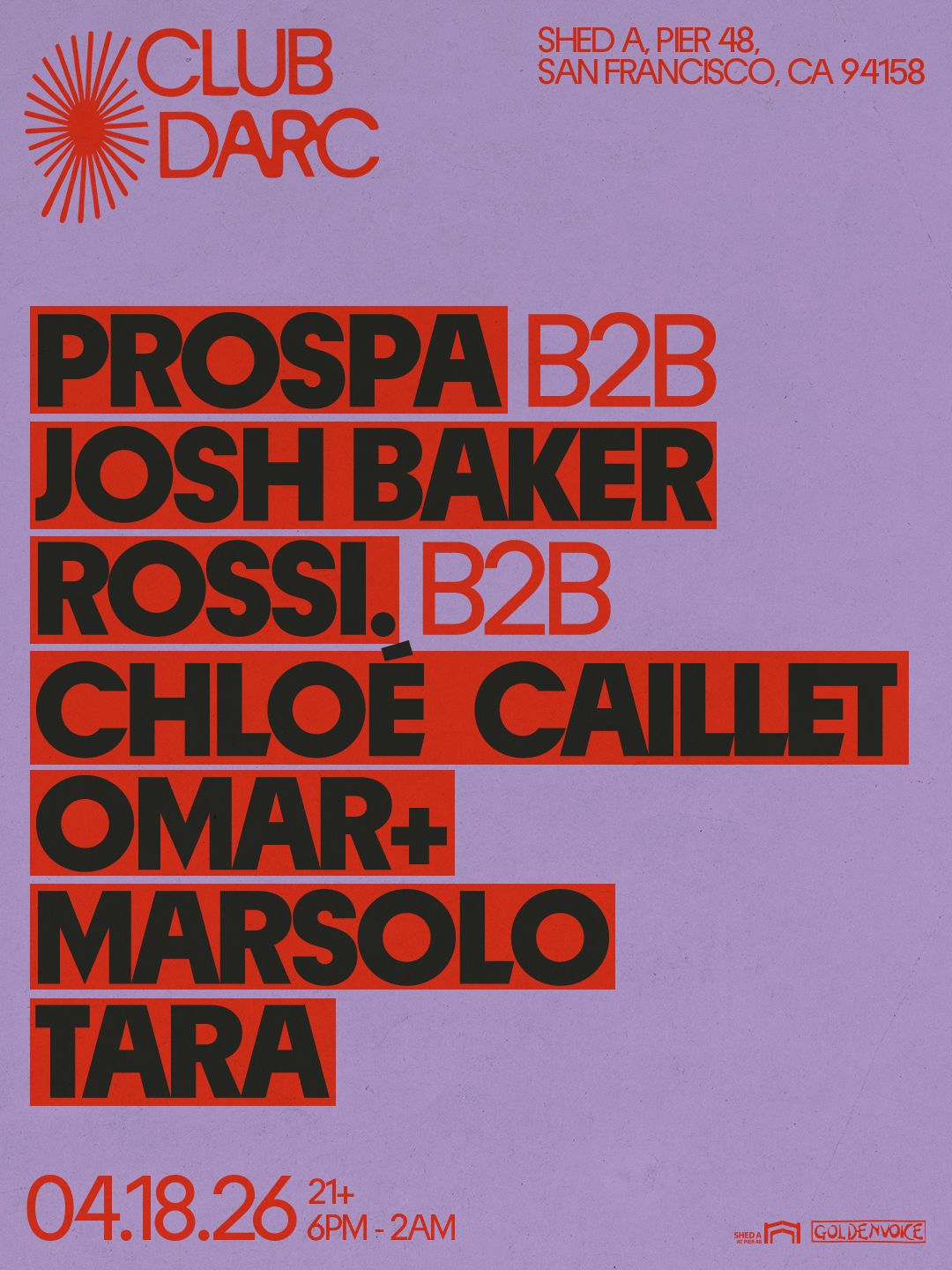 Club Darc: Prospa b2b Josh Baker