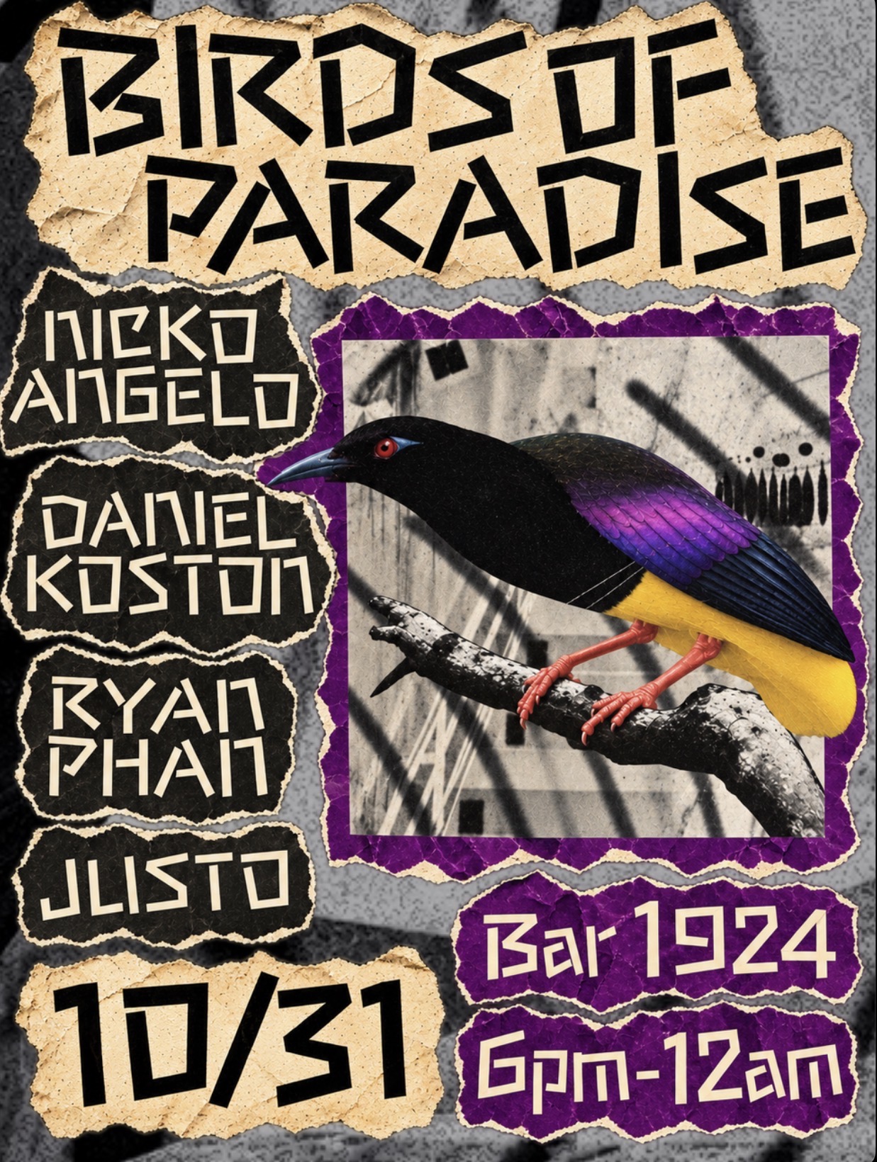 Birds of Paradise with Nicko Angelo, Danial Koston, Ryan Phan, Justo