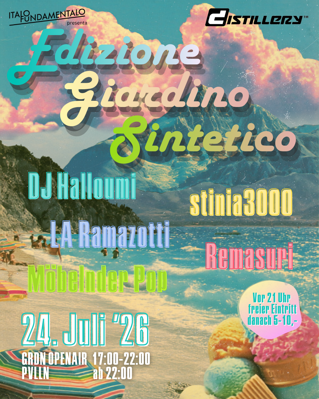 Italo Fundamentalo - EDIZIONE GIARDINO SINTETICO — Distillery, Leipzig
