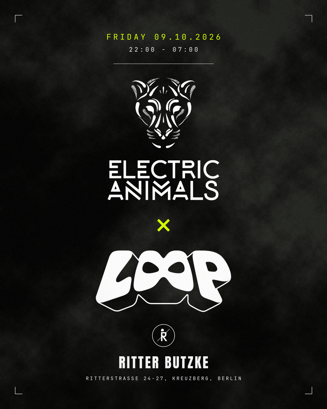 Electric Animals flyer