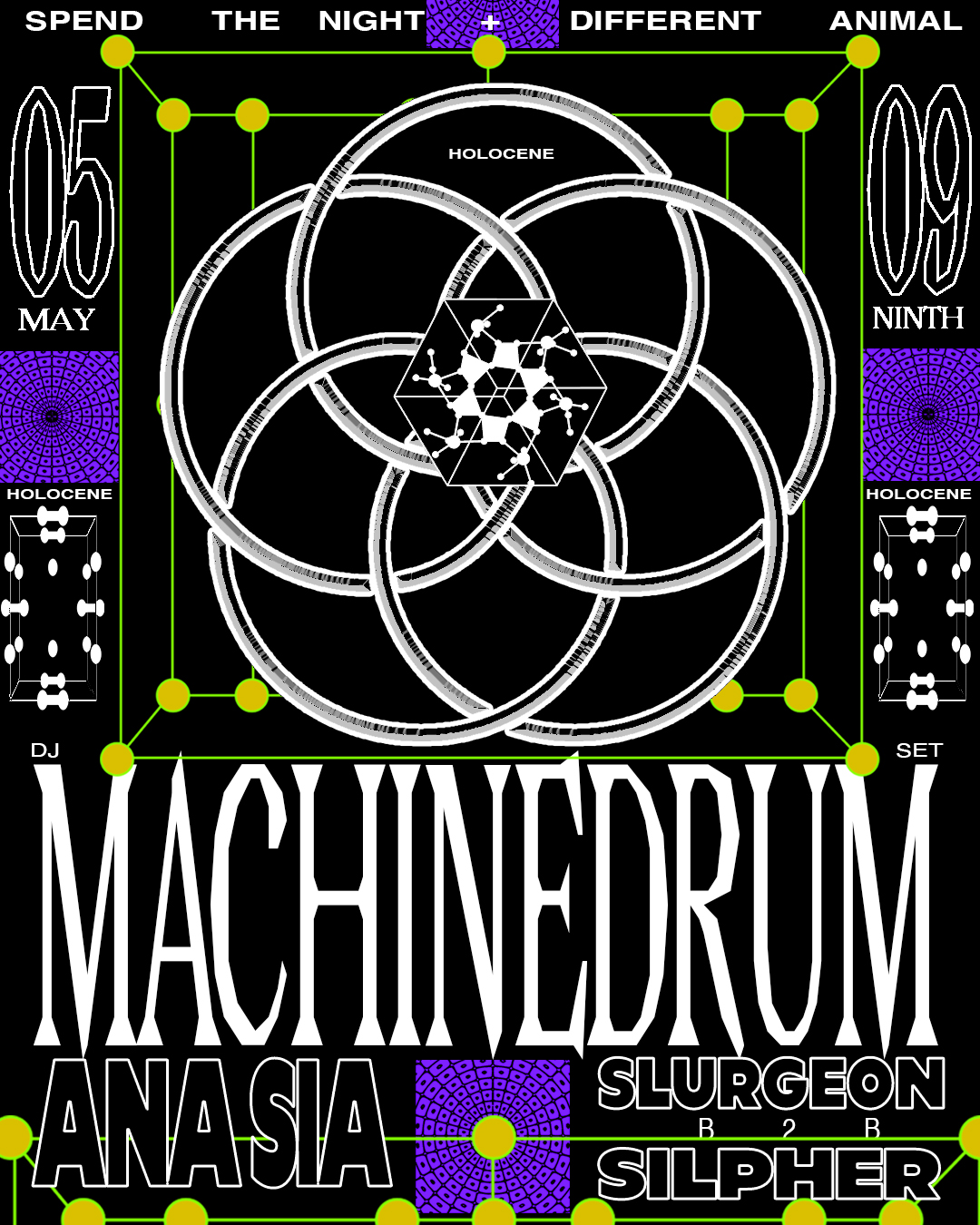 Machinedrum_-_BL0000MS_TOUR + Ana Sia, Slurgeon & Silpher