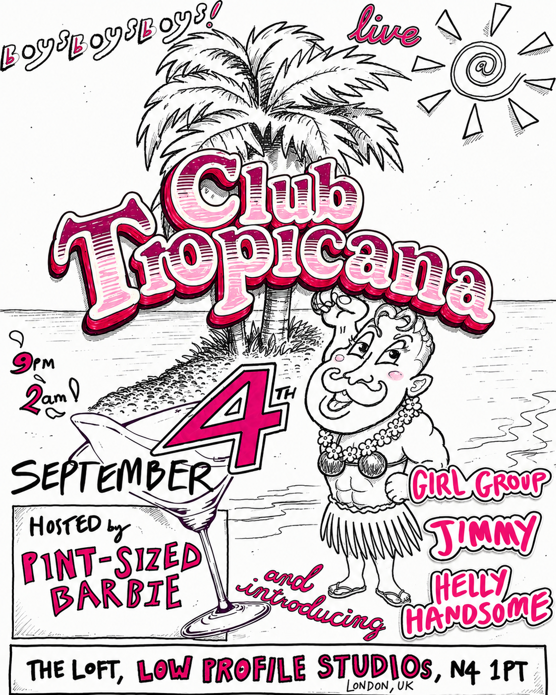 Boys Boys Boys live at Club Tropicana