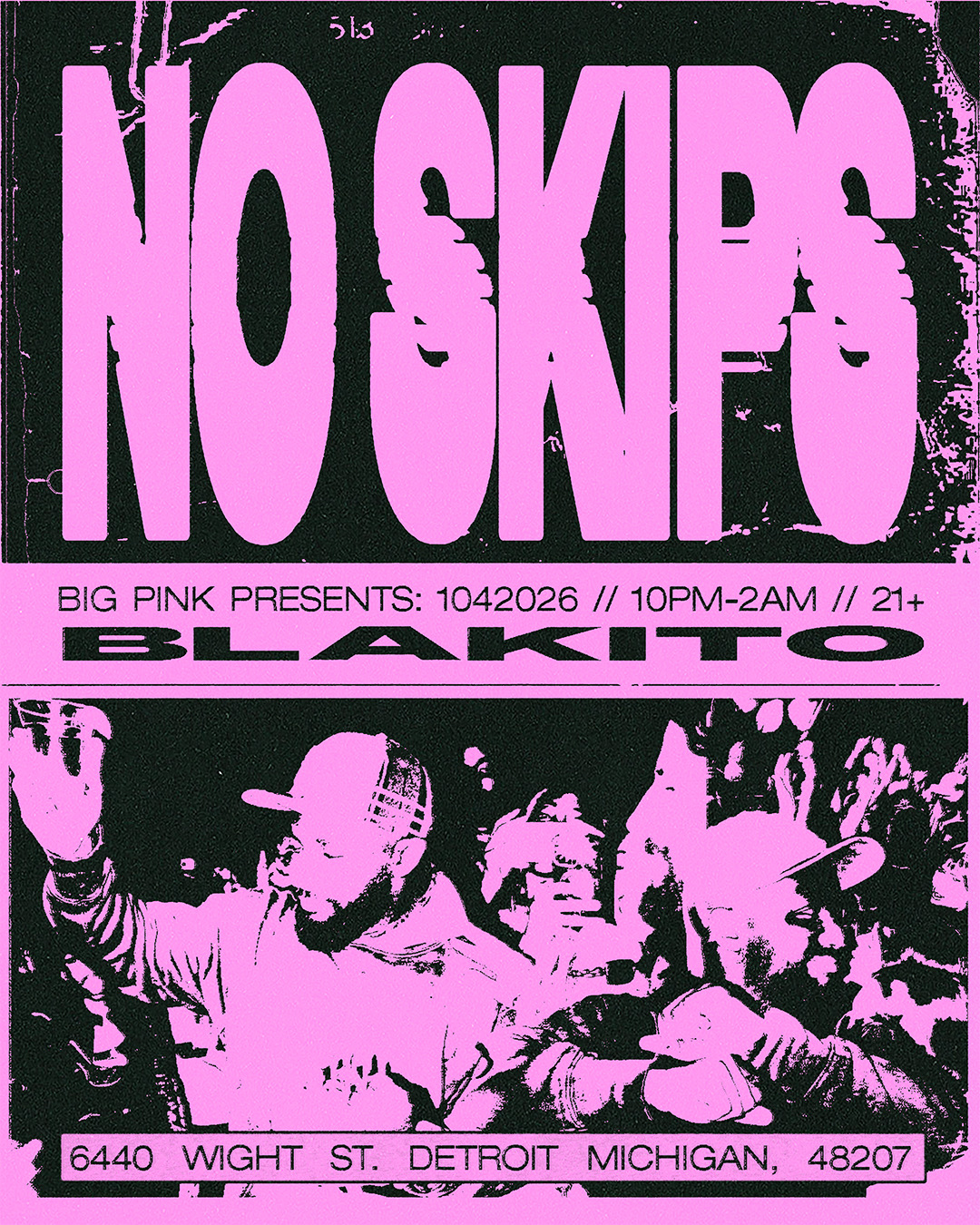 NO SKIPS: HIPHOP & R&B NIGHT (SUNDAY NIGHT) - BLAKITO