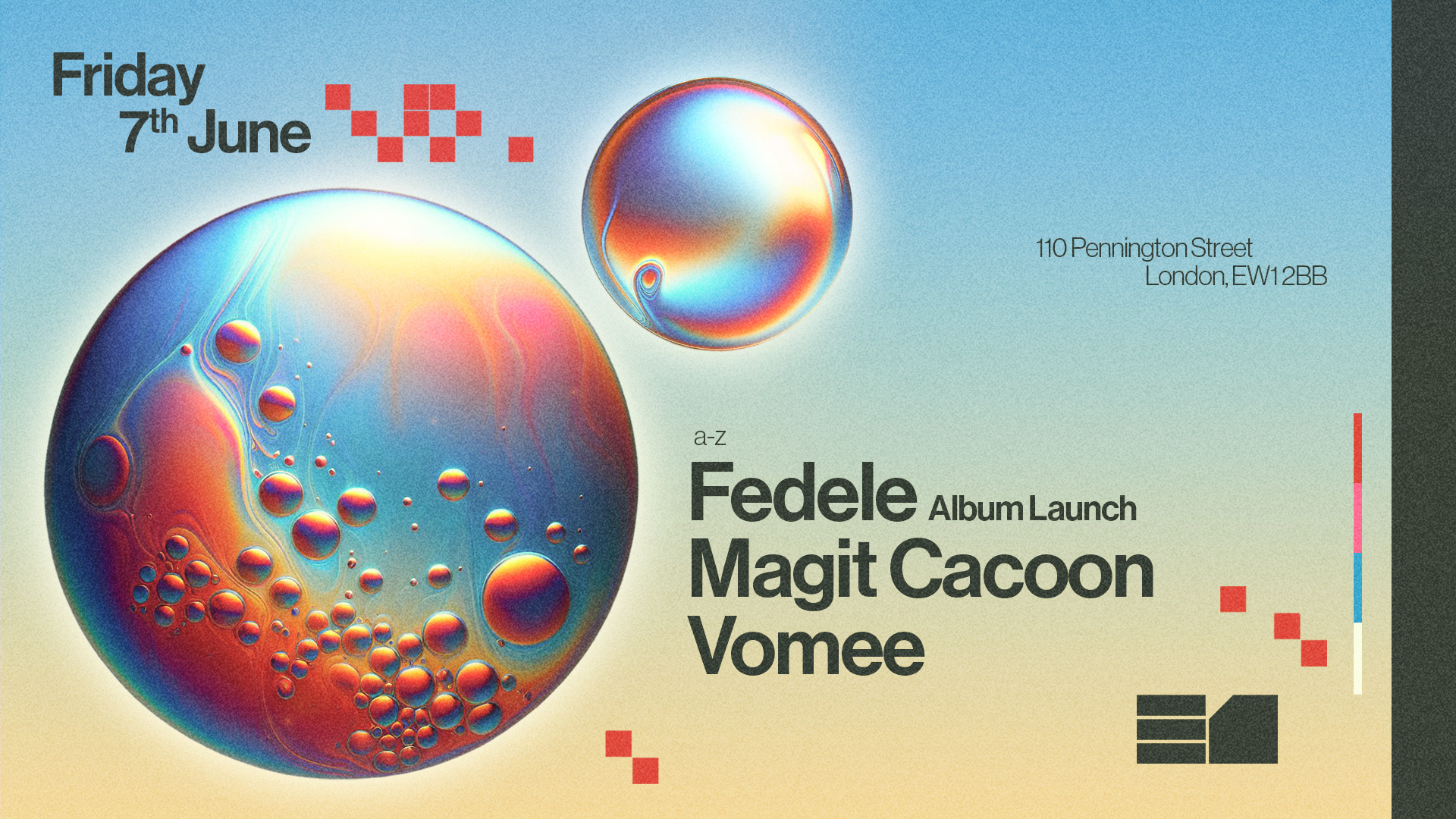 Fedele (album launch), Magit Cacoon, Vomee