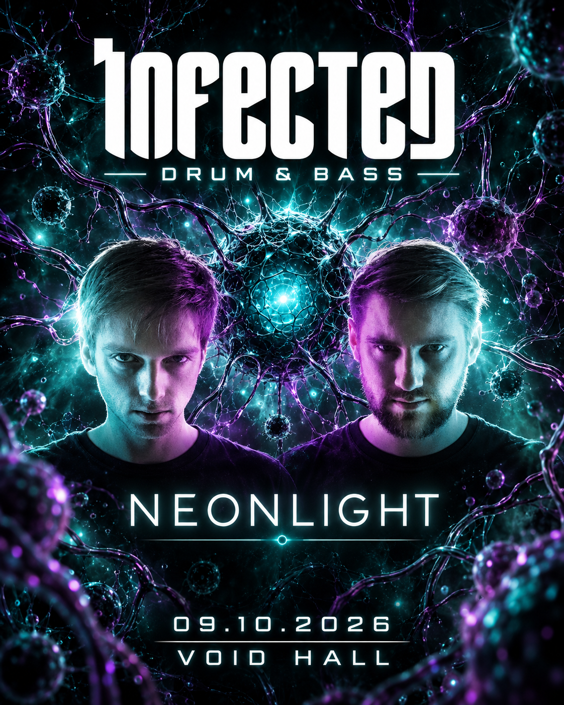 Infected Dnb with Neonlight