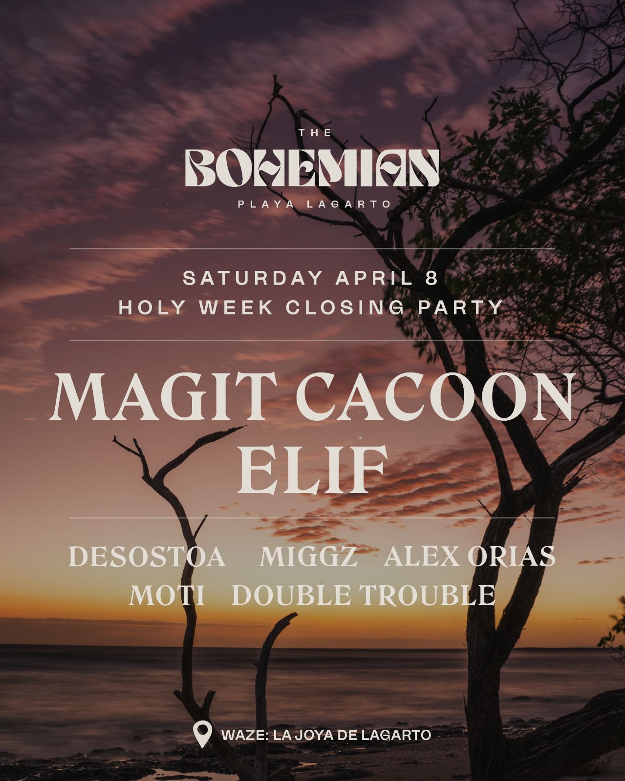 Magit Cacoon and Elif at The Bohemian Lagarto Costa Rica