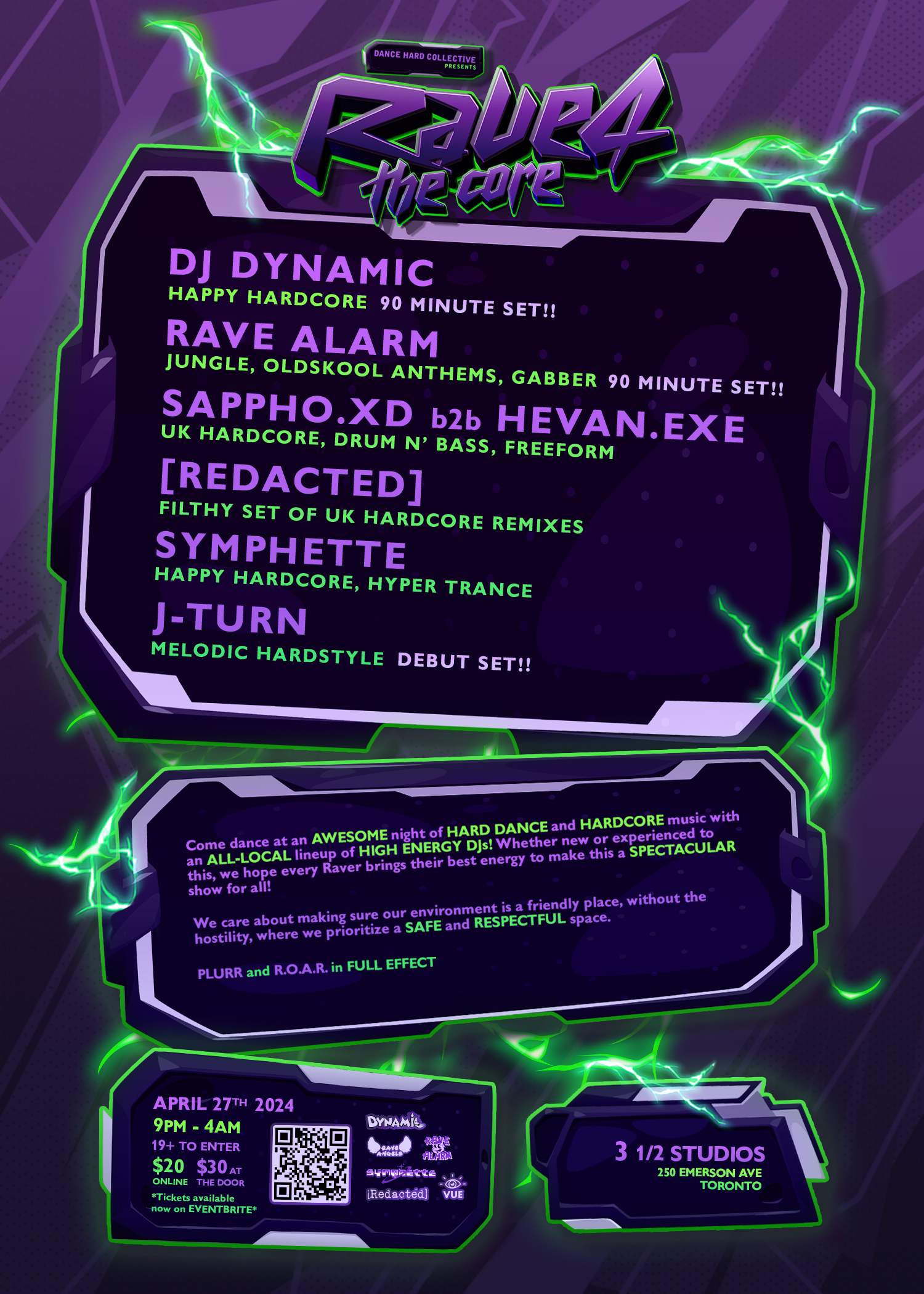 Rave 4 The Core! Happy Hardcore Rave Feat. DJ Dynamic, Ravealarm 