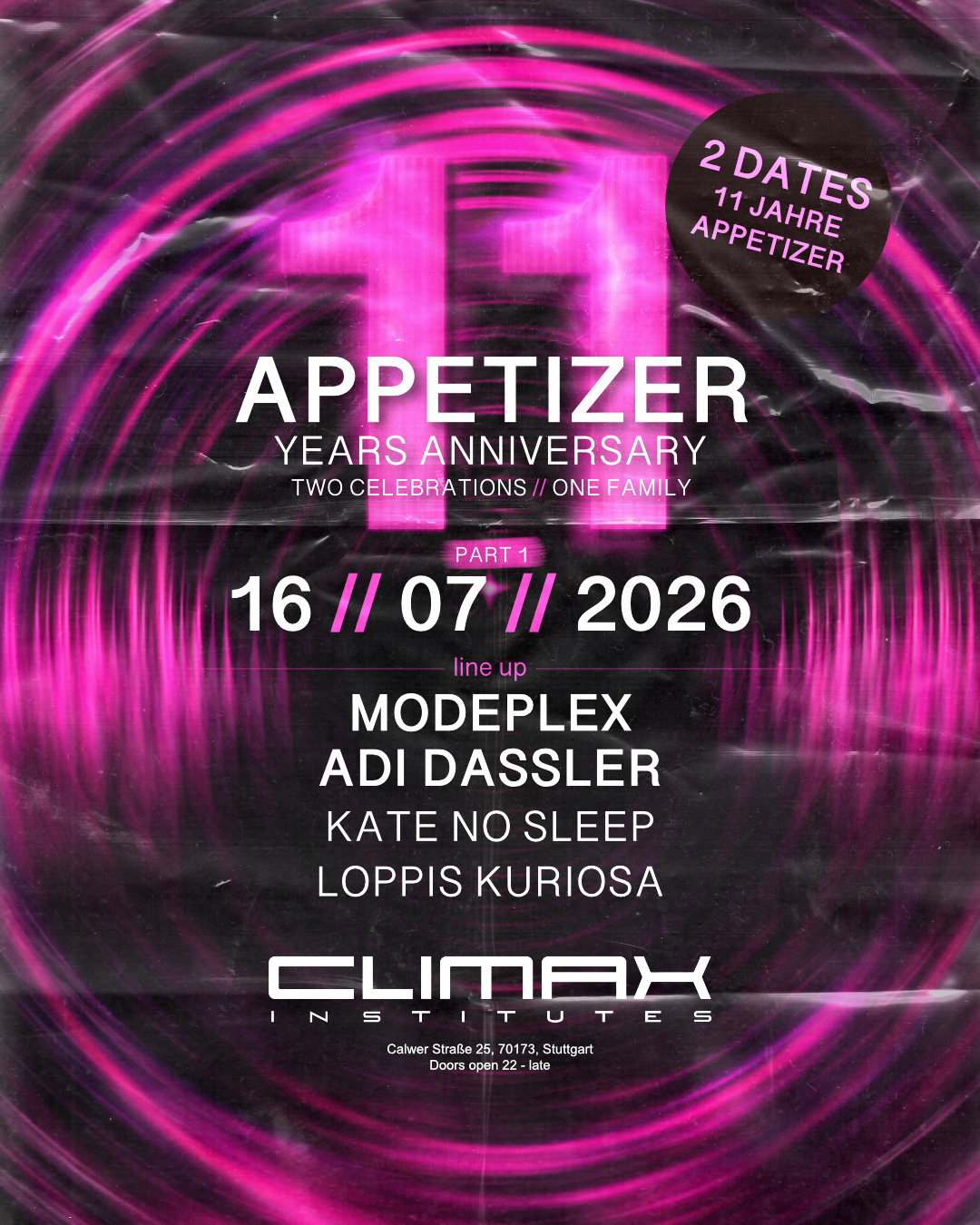 APPETIZER - 11 YEARS ANNIVERSARY (PART1)