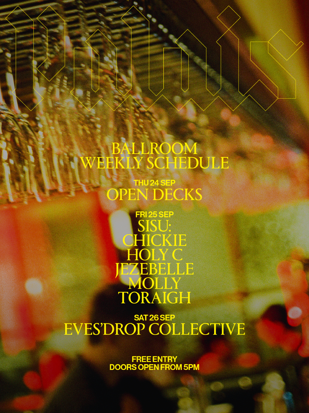 Ballroom at Palais: Eves'drop Collective