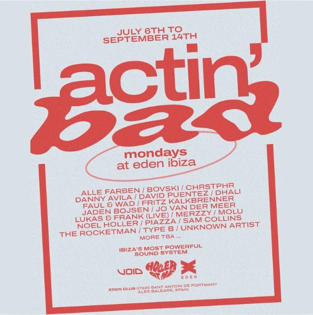ACTIN' BAD CLOSING PARTY (Presented by Holler At Me)