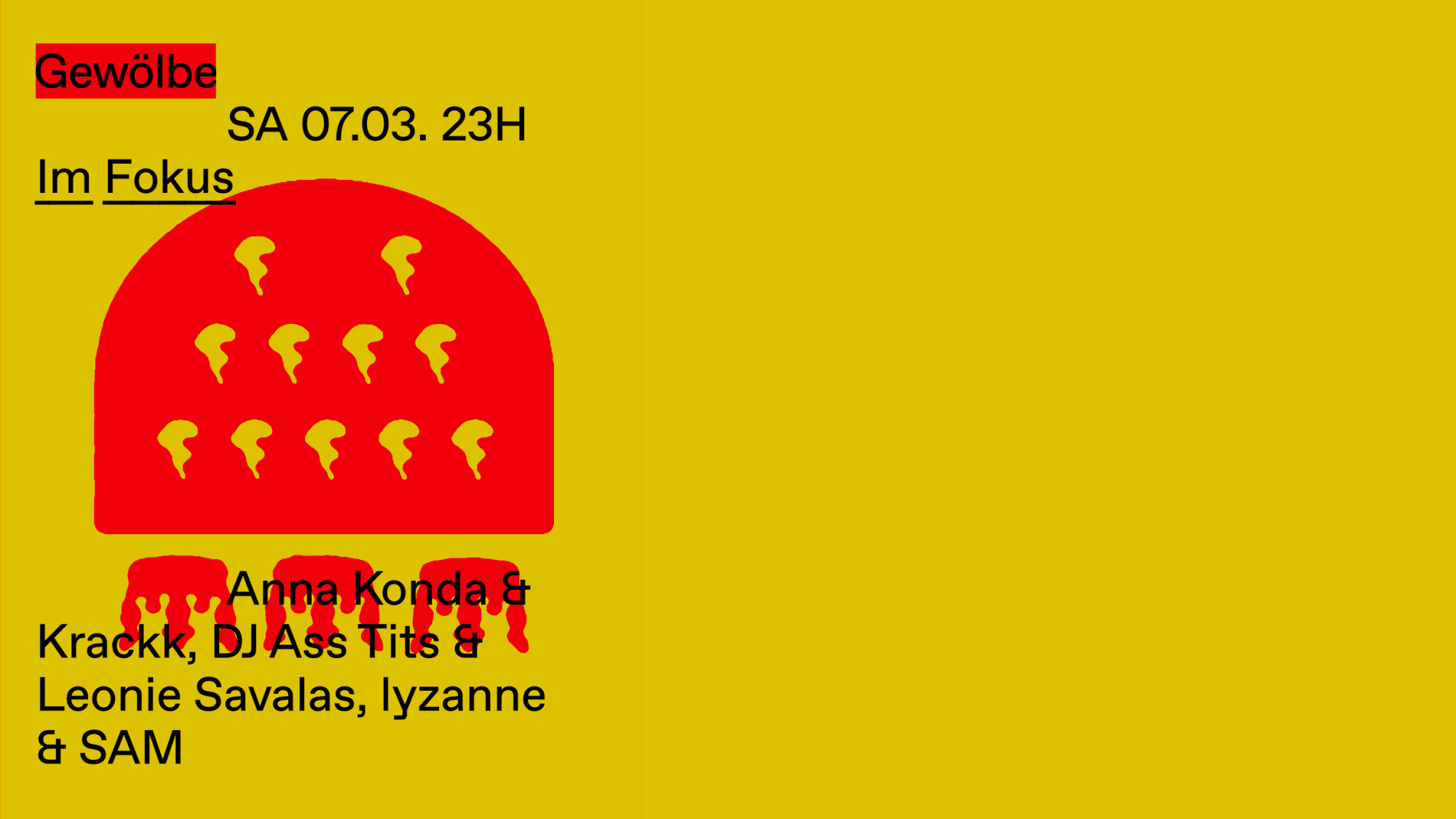 Im Fokus with Anna Konda & Krackk, DJ ASS TITS & Leonie Savalas, lyzanne & SAM