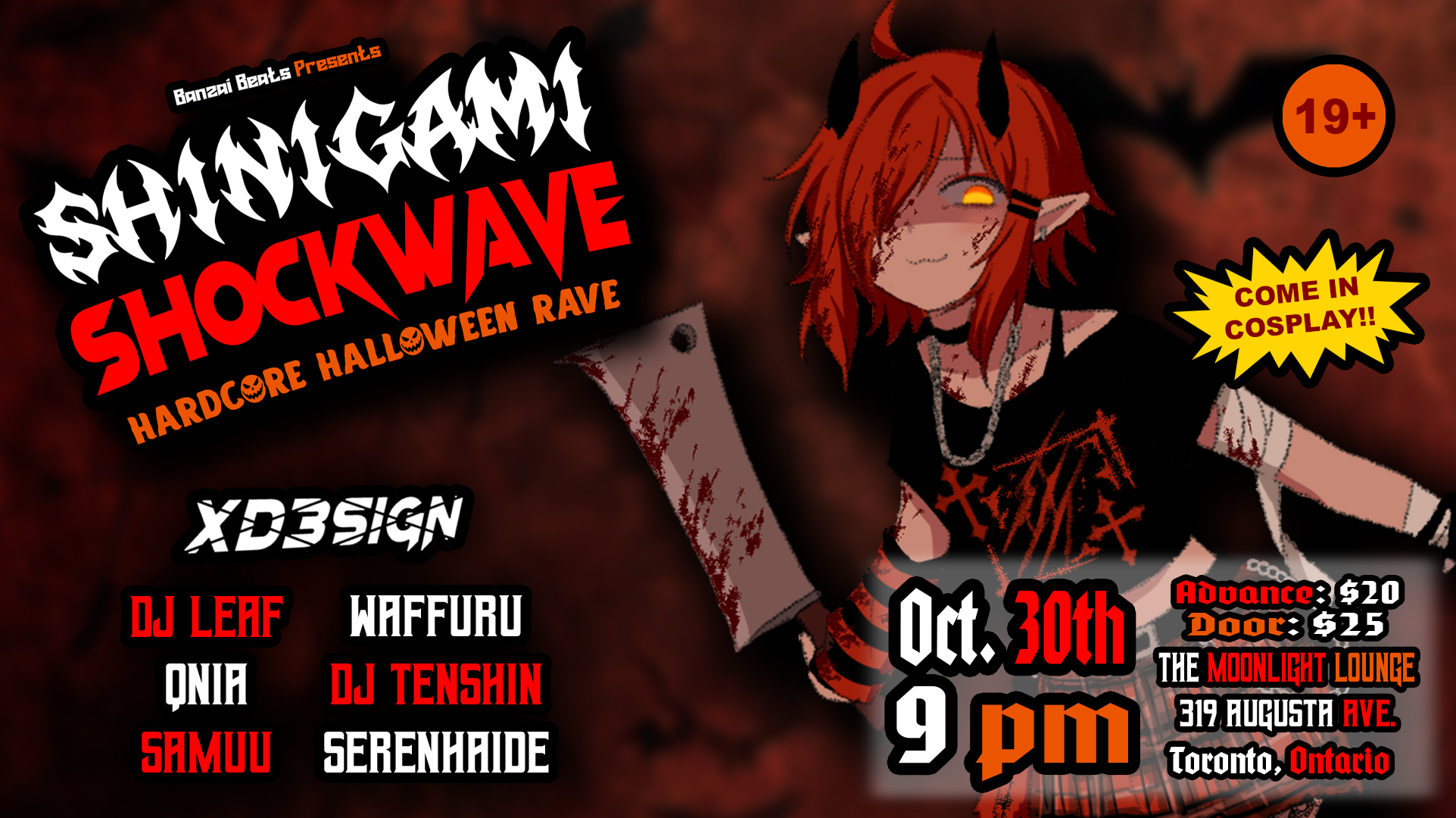 SHINIGAMI SHOCKWAVE: Hardcore Halloween Rave