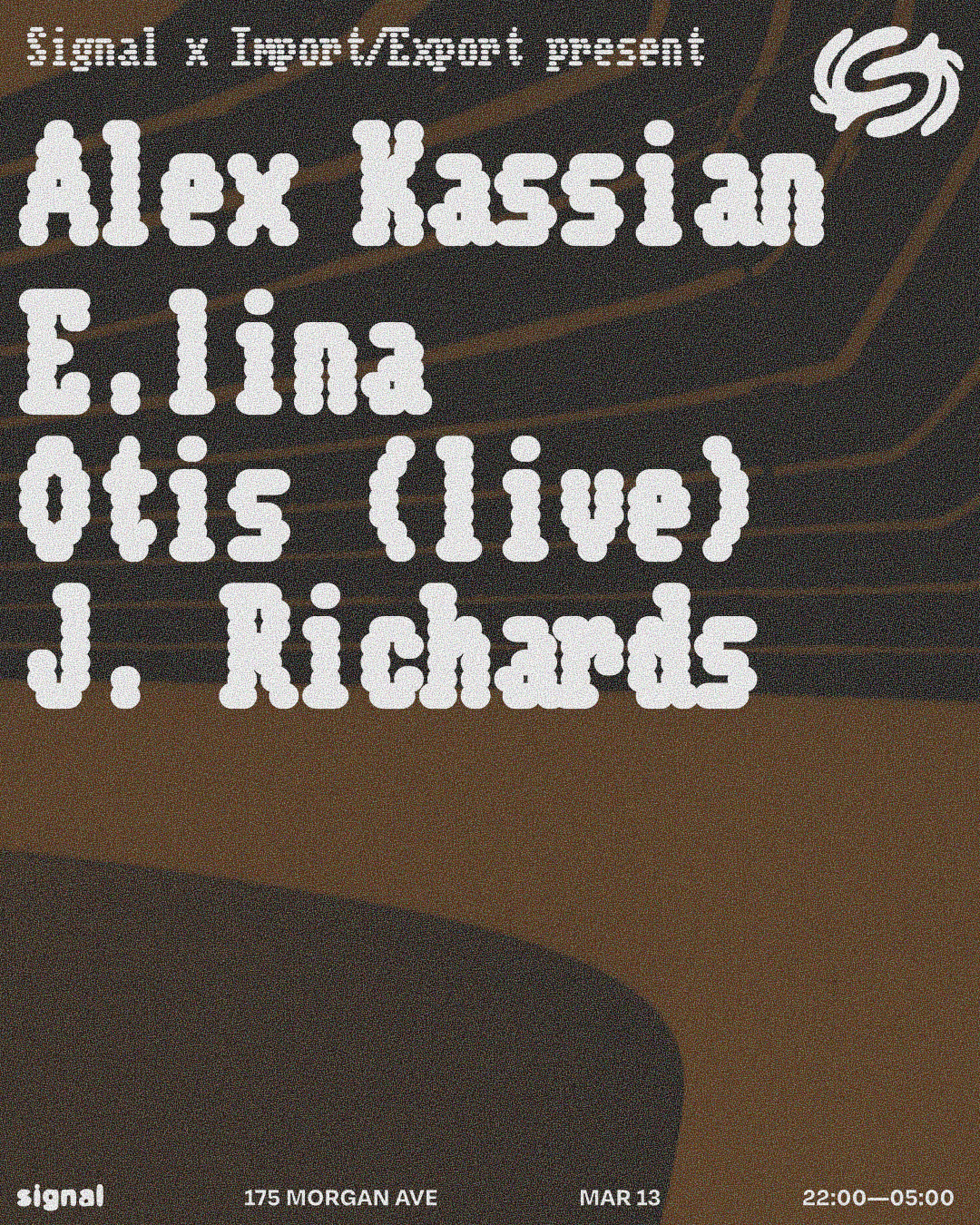 Import/Export present: Alex Kassian, E.LINA, J. Richards,