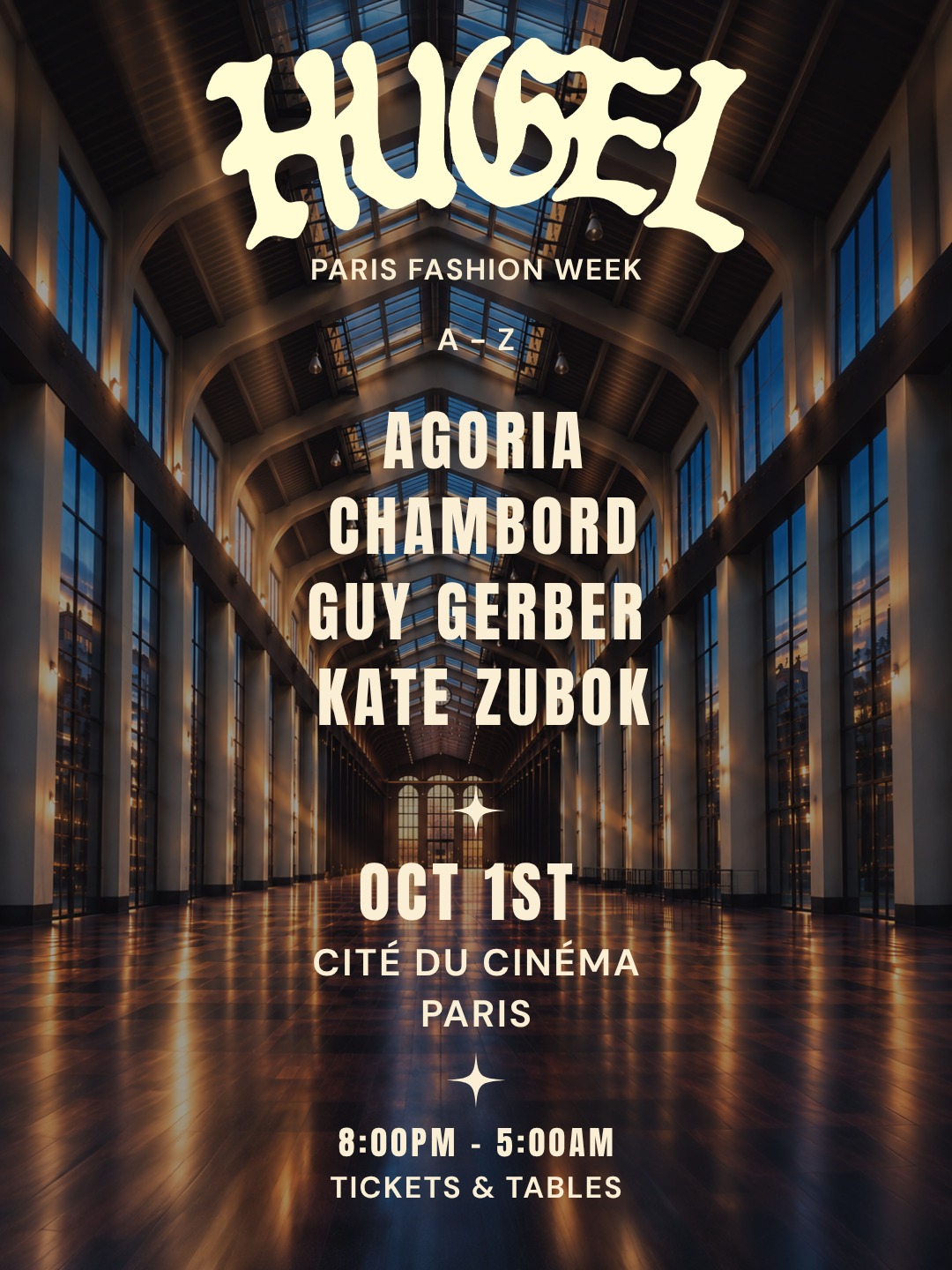 Hugel Paris Fashion Week Party with Agoria, Guy Gerber, Chambord, Kate Zubok