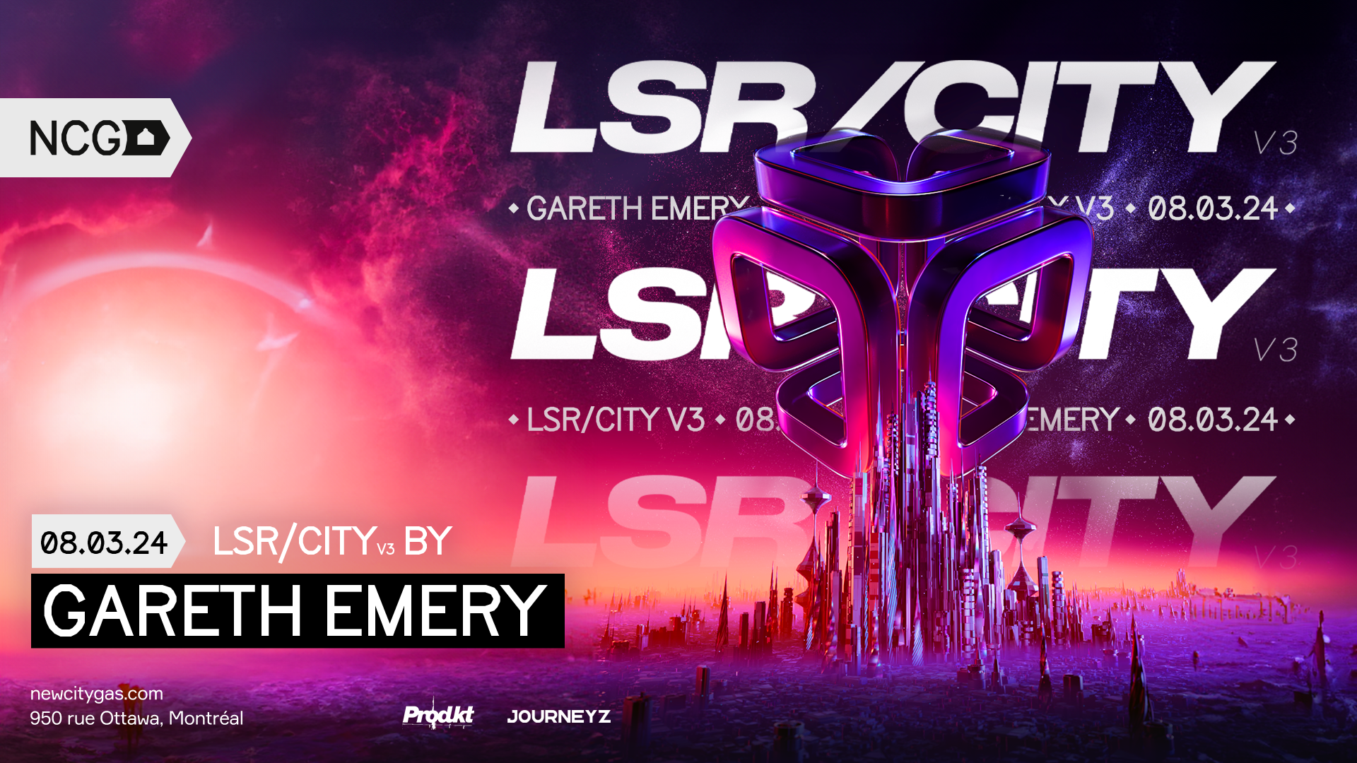 LSR/CITY V3 by Gareth Emery at New City Gas, Montreal