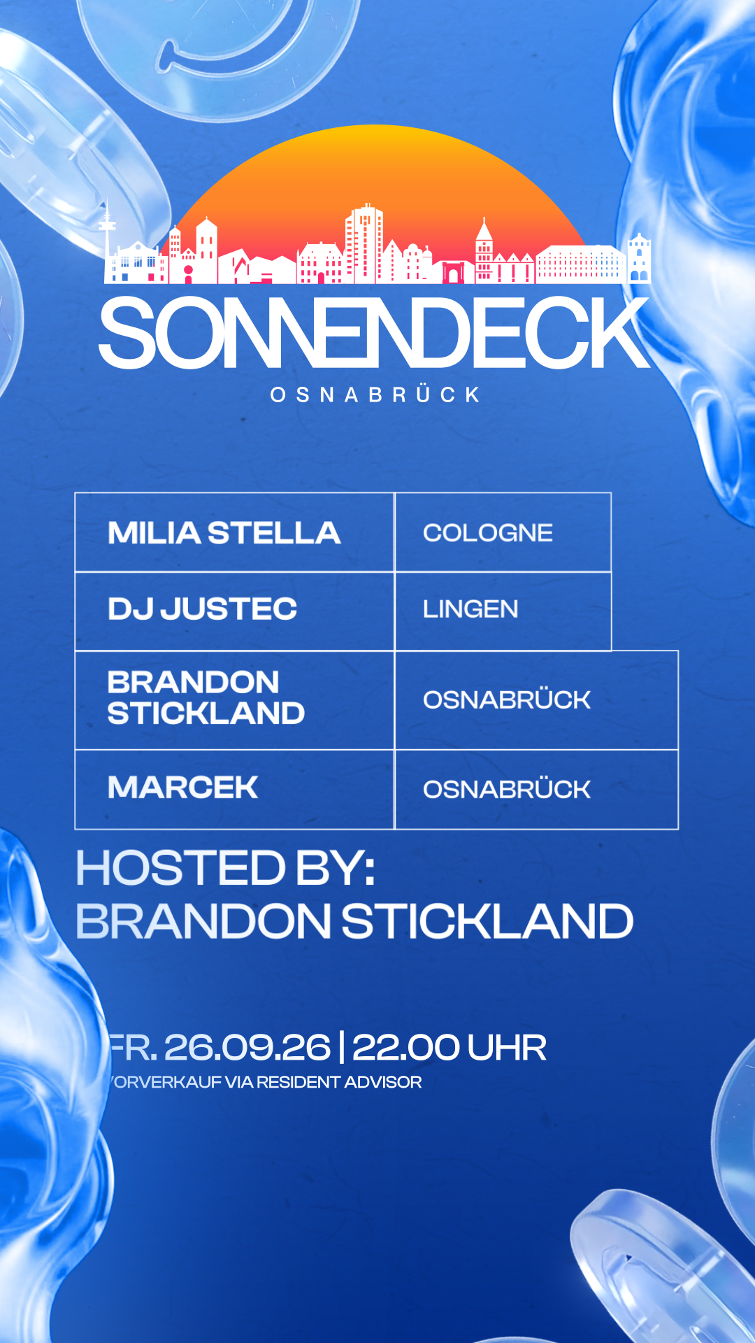 SONNENDECK BOUNCE NIGHT