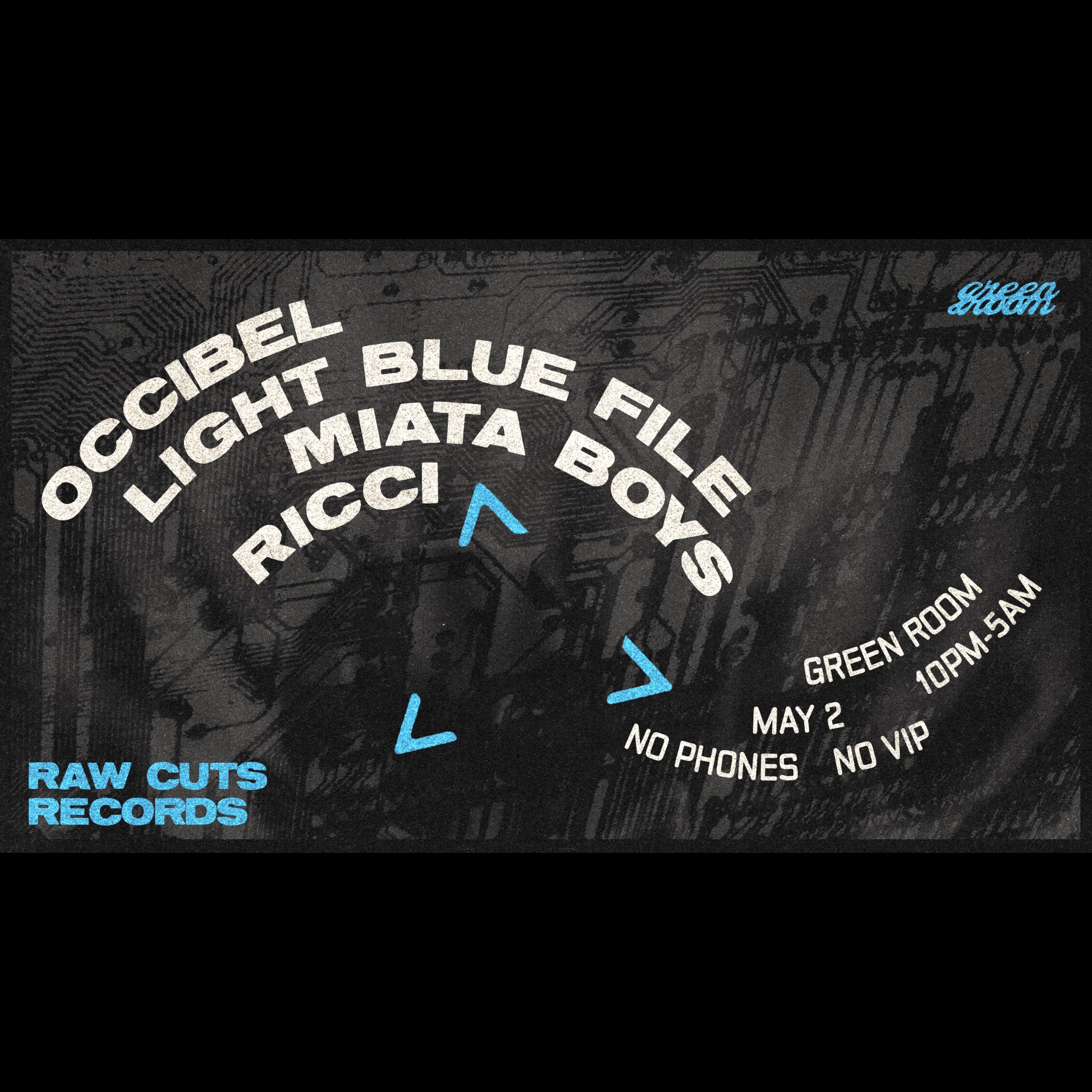 RAW CUTS Records: Occibel + Light Blue File