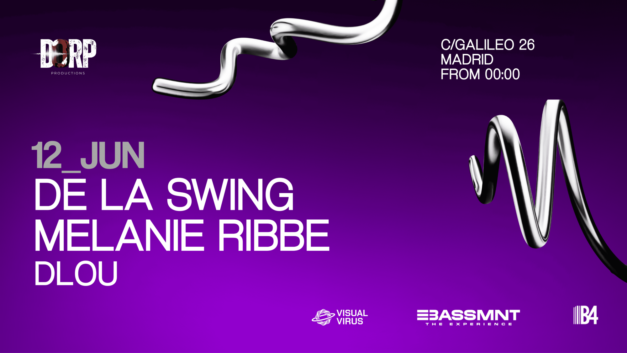 DORP presents De La Swing and Melanie Ribbe