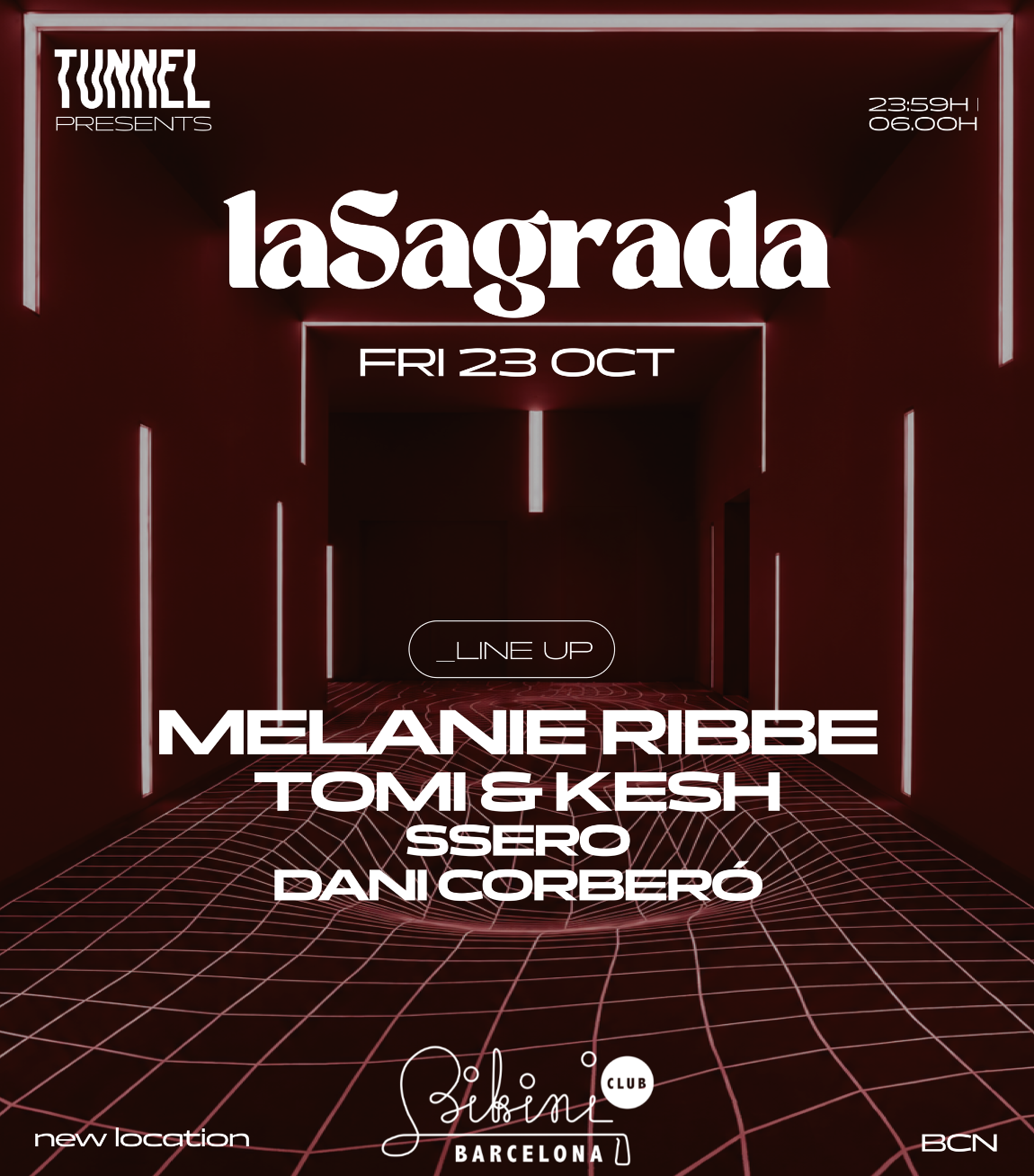 Tunnel & laSagrada pres. Melanie Ribbe, Tomi & Kesh, Ssero y Dani Corbero