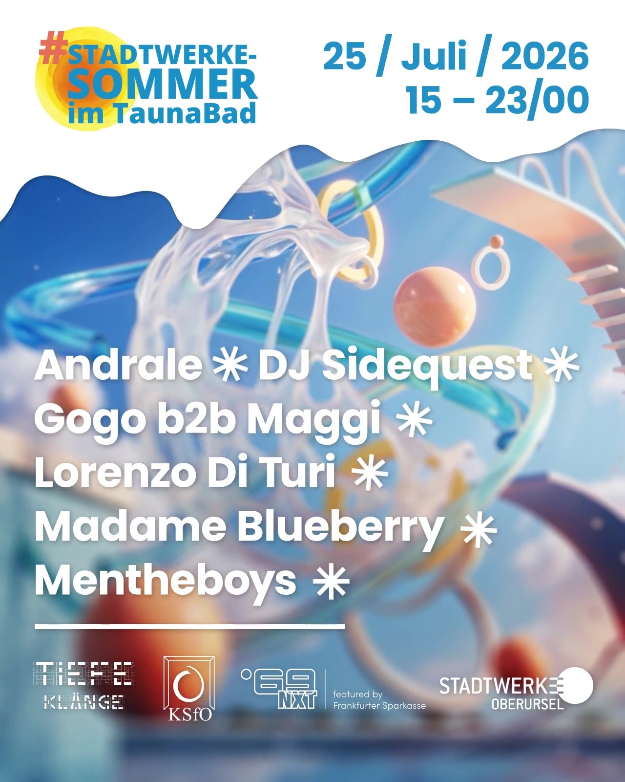 Schwimmbadrave - #Stadtwerke-Sommer im Taunabad — Taunabad Oberursel, Frankfurt