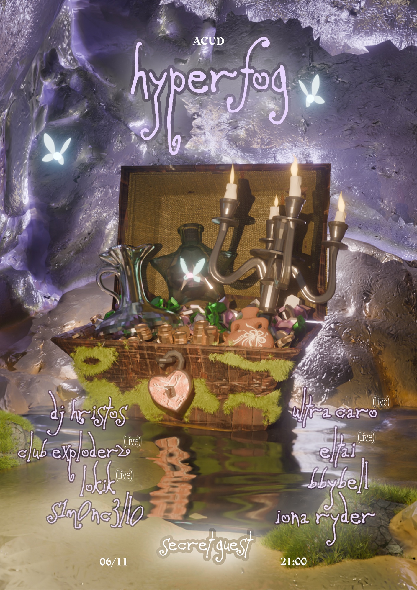 Hyper Fog presents: SECRET GUEST • ultra caro • s1m0nc3ll0 • DJ Hristos