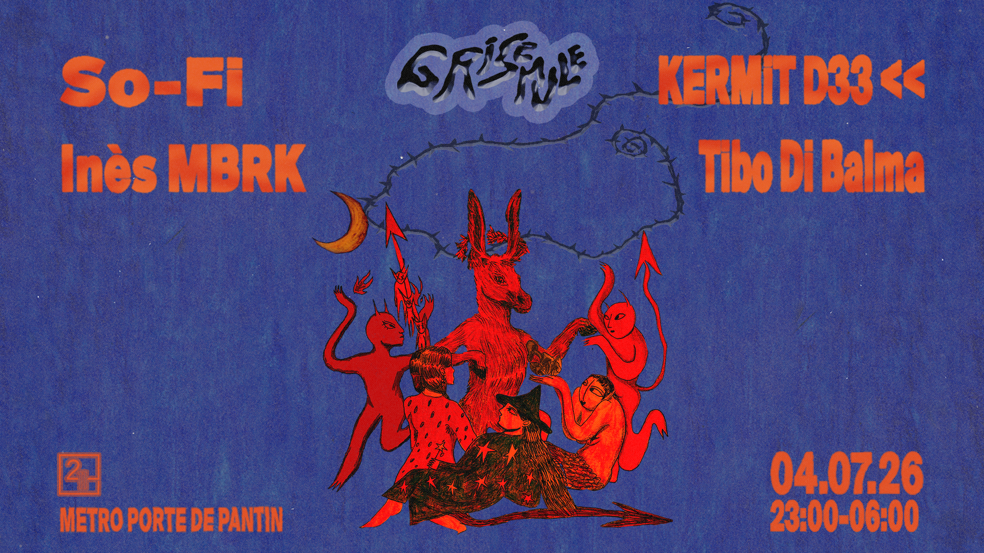 Grisemule: So-Fi, Ines MBRK, Kermit Dee, Tibo di Balma