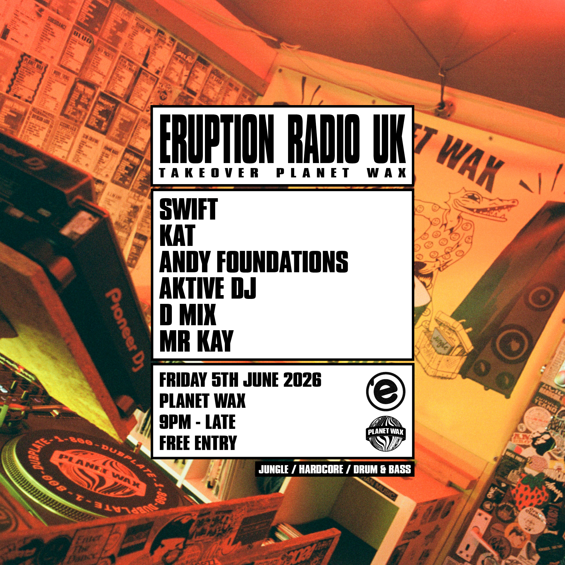 Eruption Radio UK Takeover
