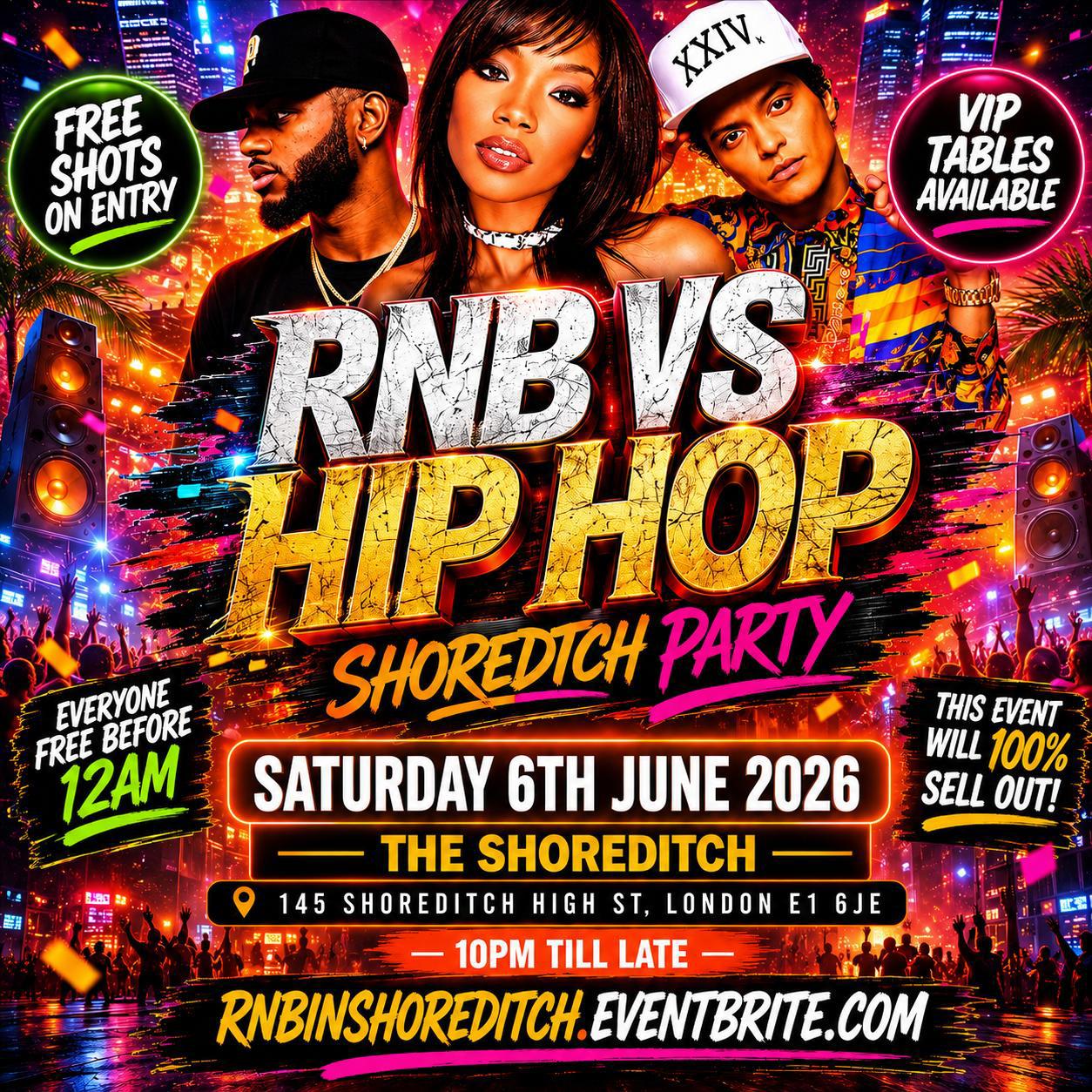 RNB VS HIP HOP - Shoreditch Party