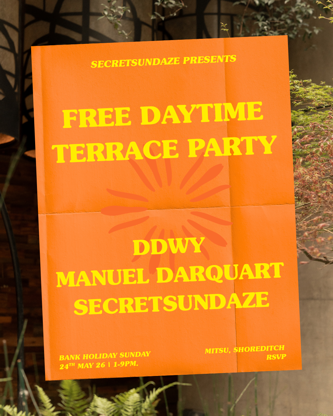 Secretsundaze presents: Free Daytime Terrace Party