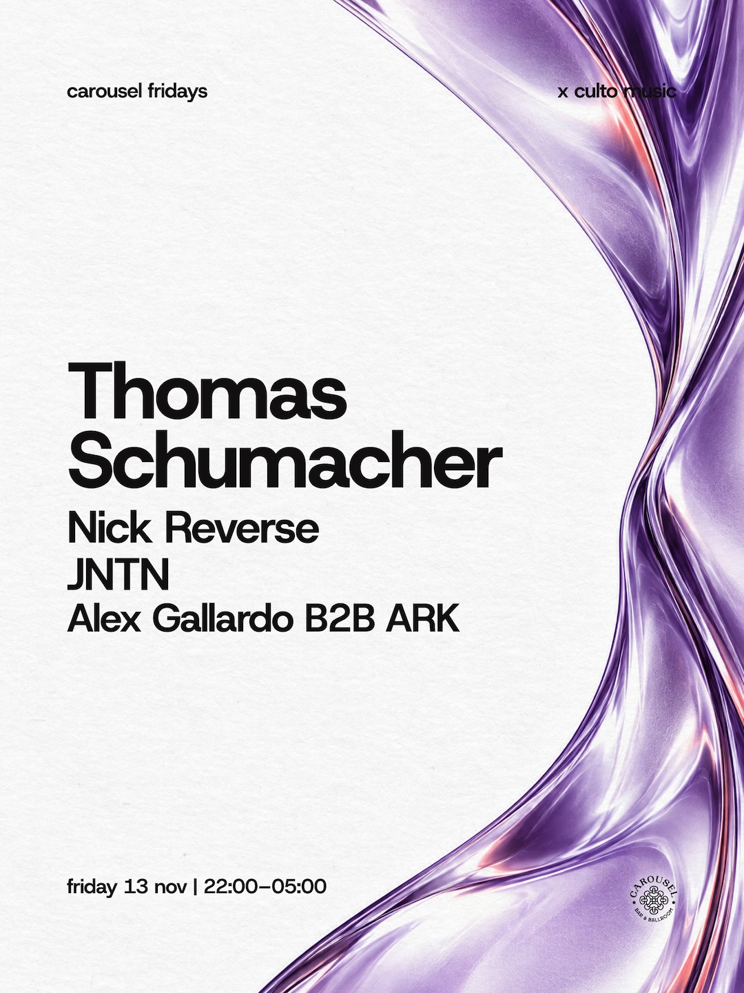 Thomas Schumacher - SYDNEY - CULTO MUSIC & Carousel FRIDAYS