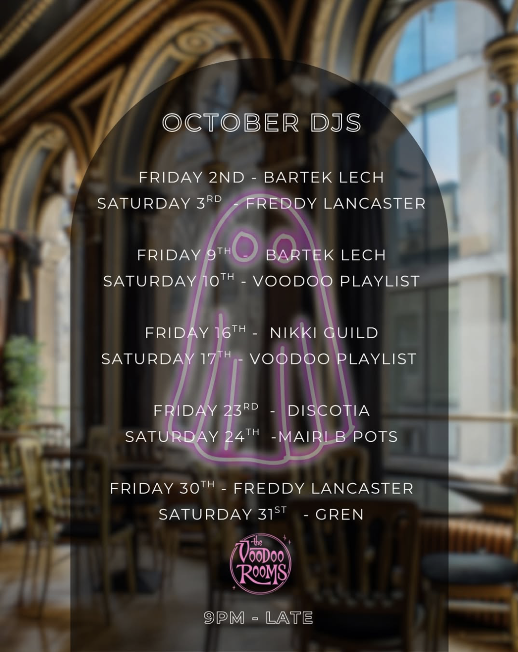 Freddy at The Voodoo Rooms, EH2 2AA; Scotland