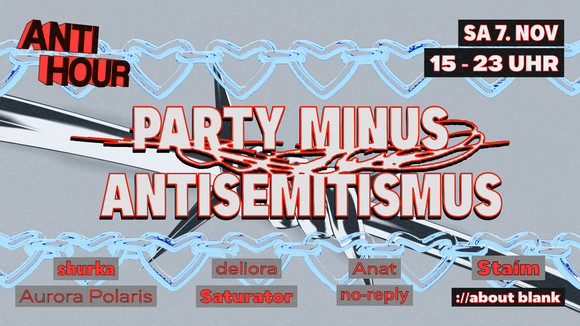 ANTIHOUR - Party minus Antisemitismus