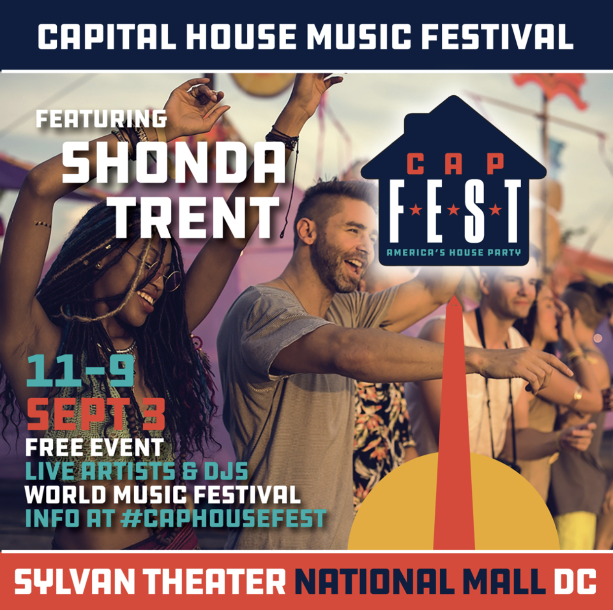 Capital House Music Festival at National Sylvan Theater, Washington DC